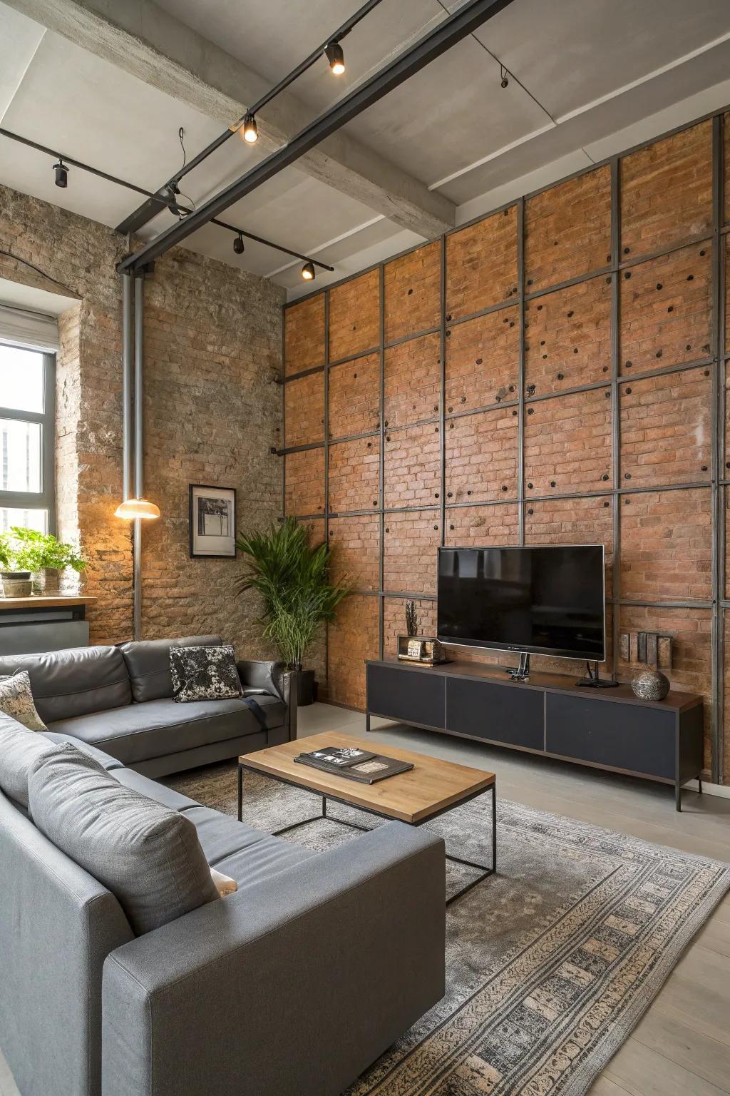 Industrial panels bring urban sharpness to your decor.