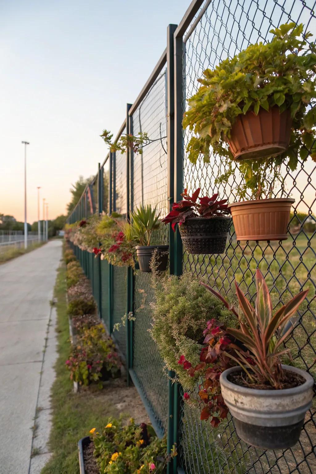 Transform your fence into a vibrant vertical garden.