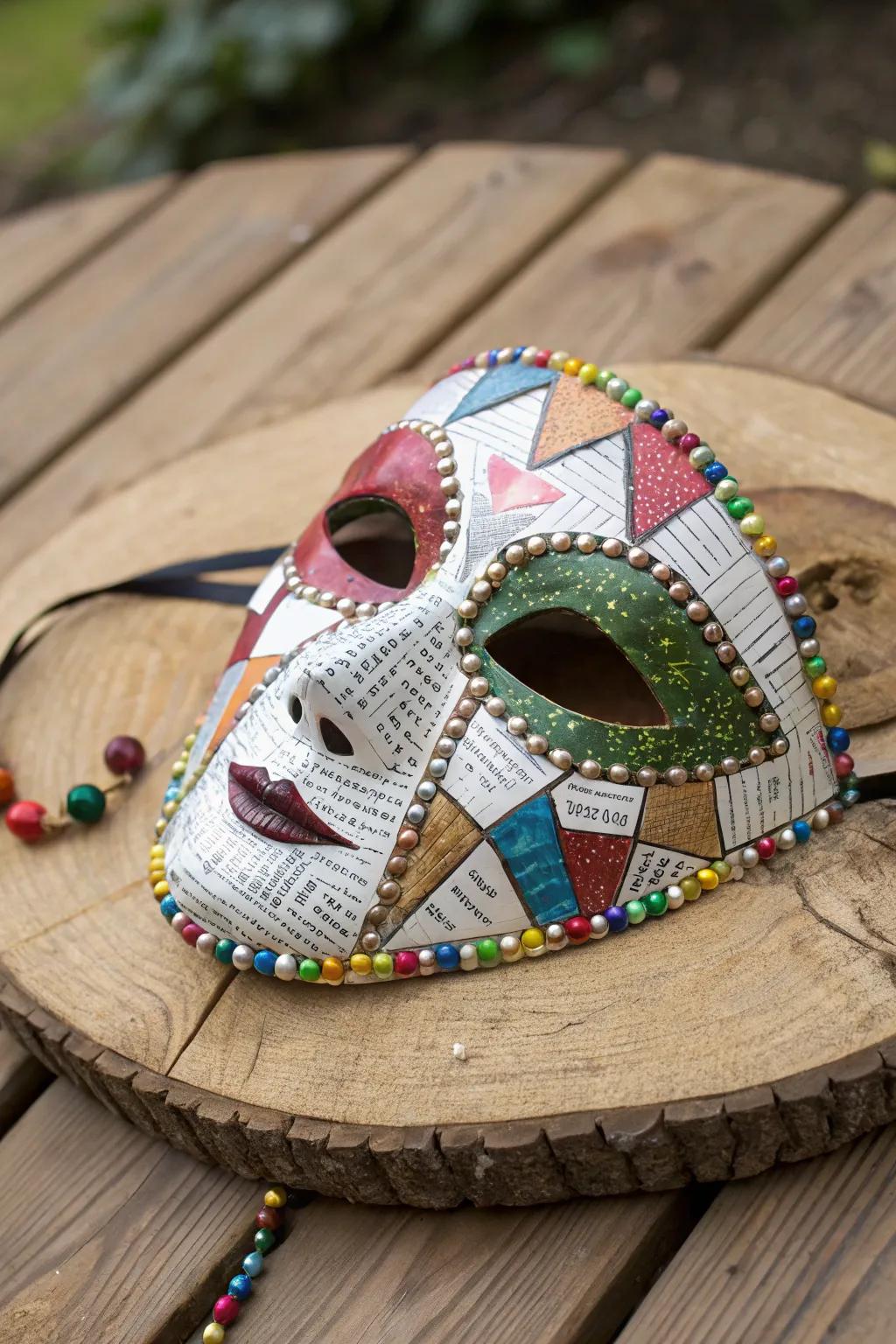 With recycled materials, ordinary veils are transformed into environmentally friendly art.