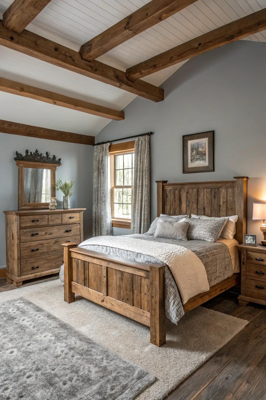Country allure creates a cozy, inviting atmosphere.