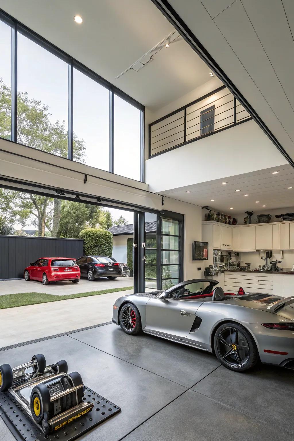 Adjust your garage for different uses with convertible spaces.