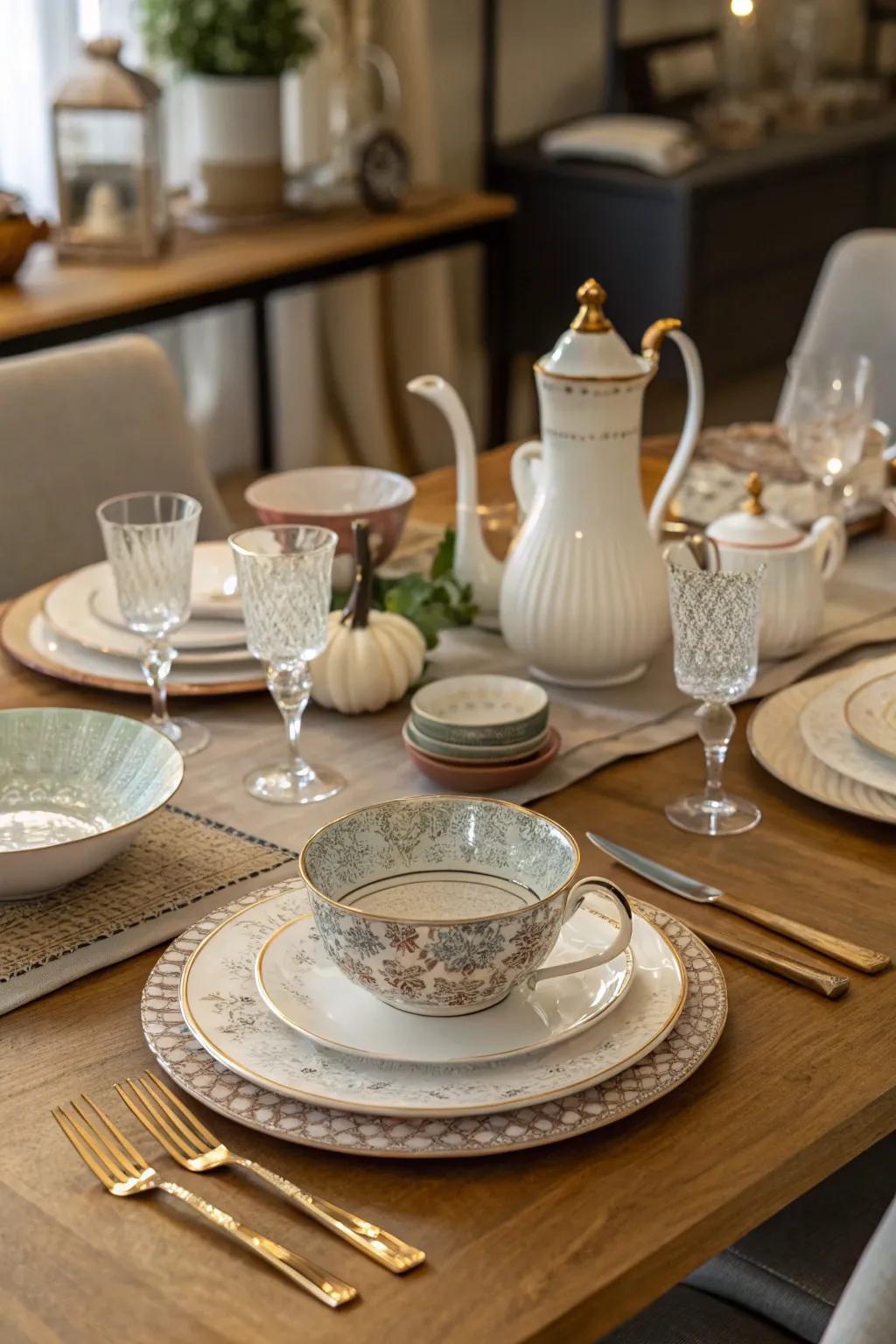 A fusion of heritage and modern infuses your setting with character.