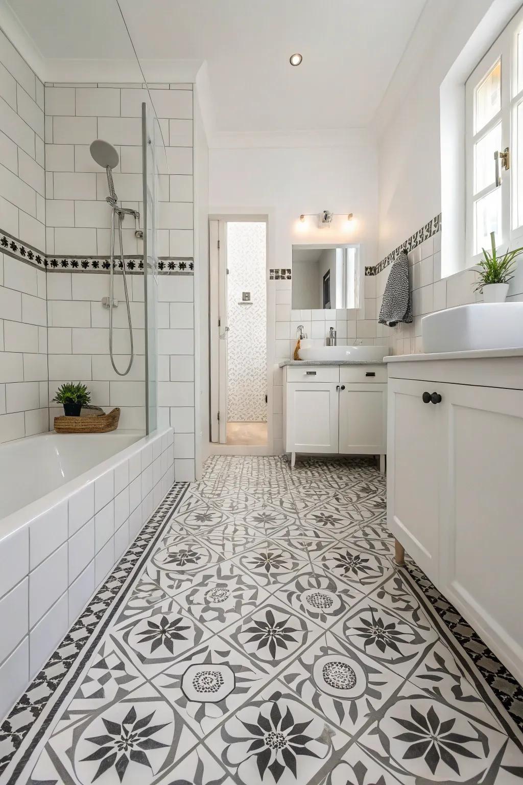 Shape designs add a modern touch.