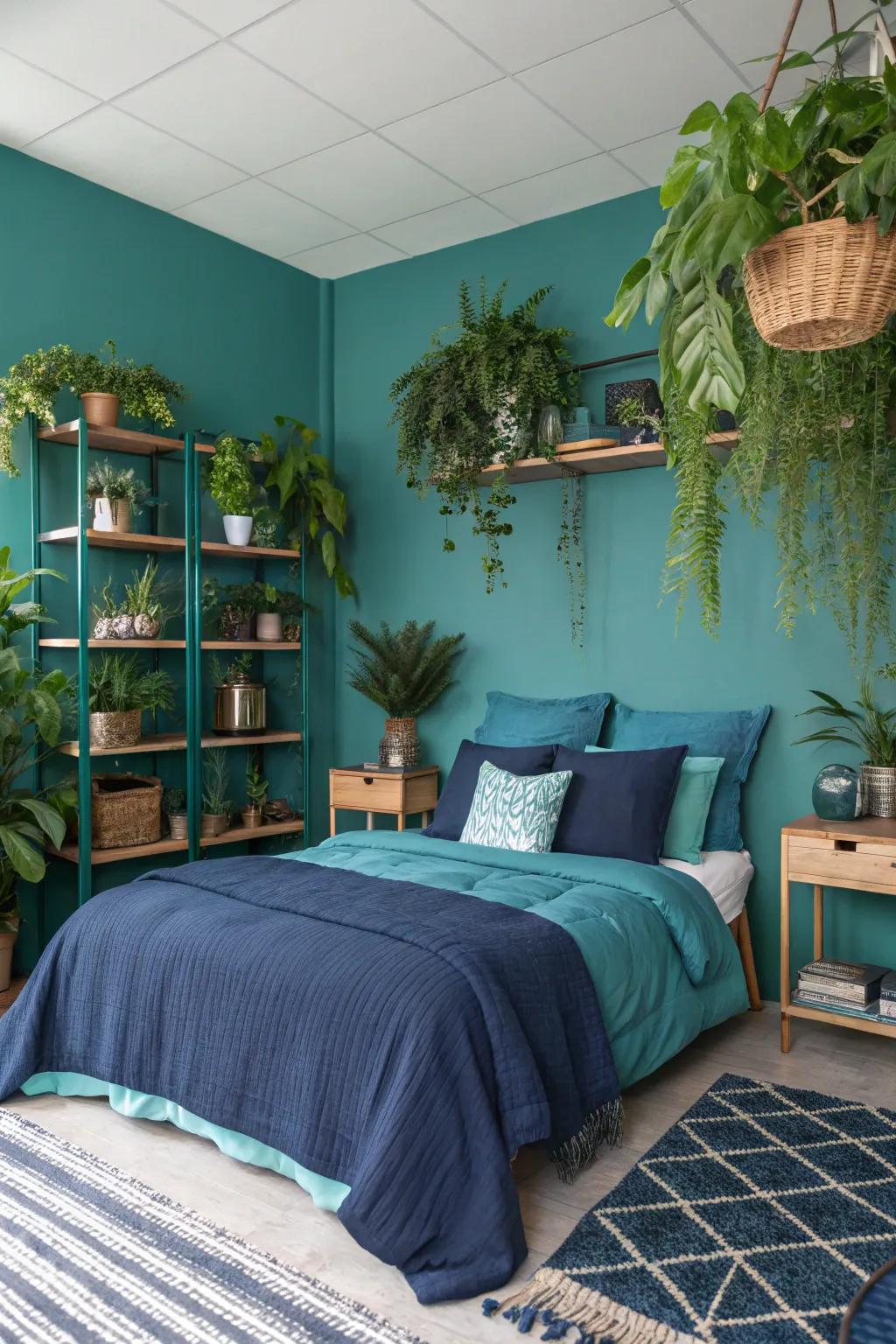 Greenery introduces a rejuvenating balance to vibrant color schemes.