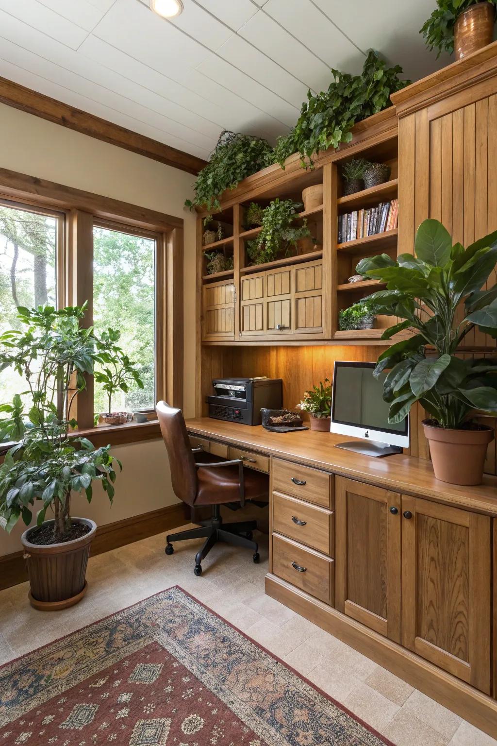 Natural components bring balance to your office.