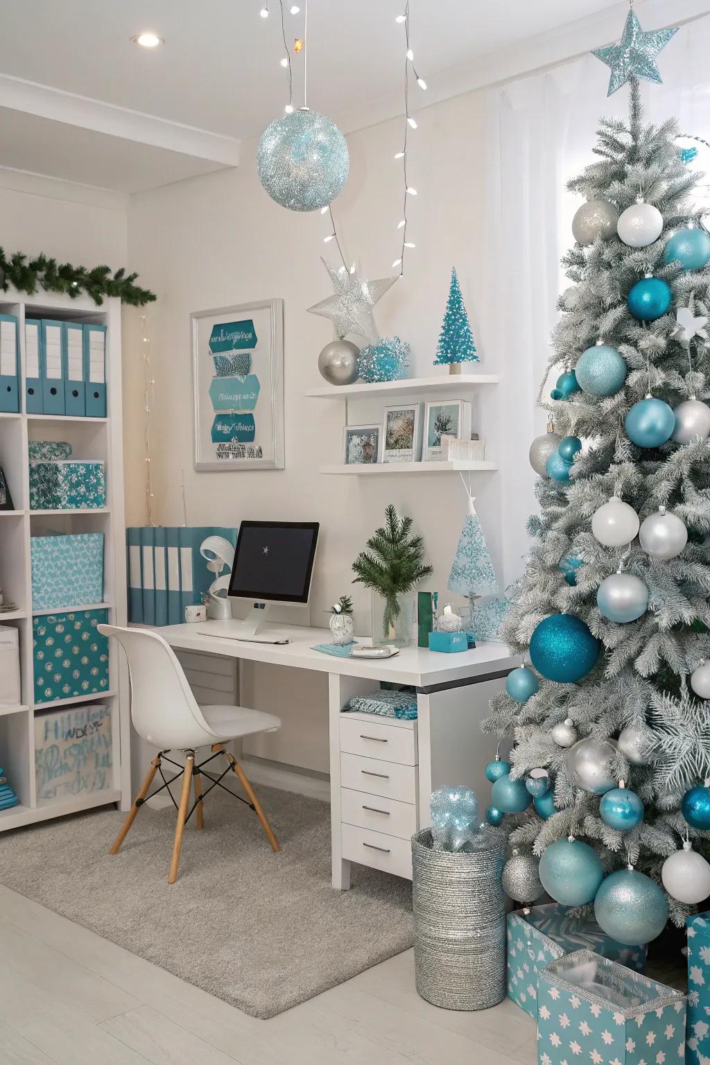 Color harmony adds elegance to festive decor.