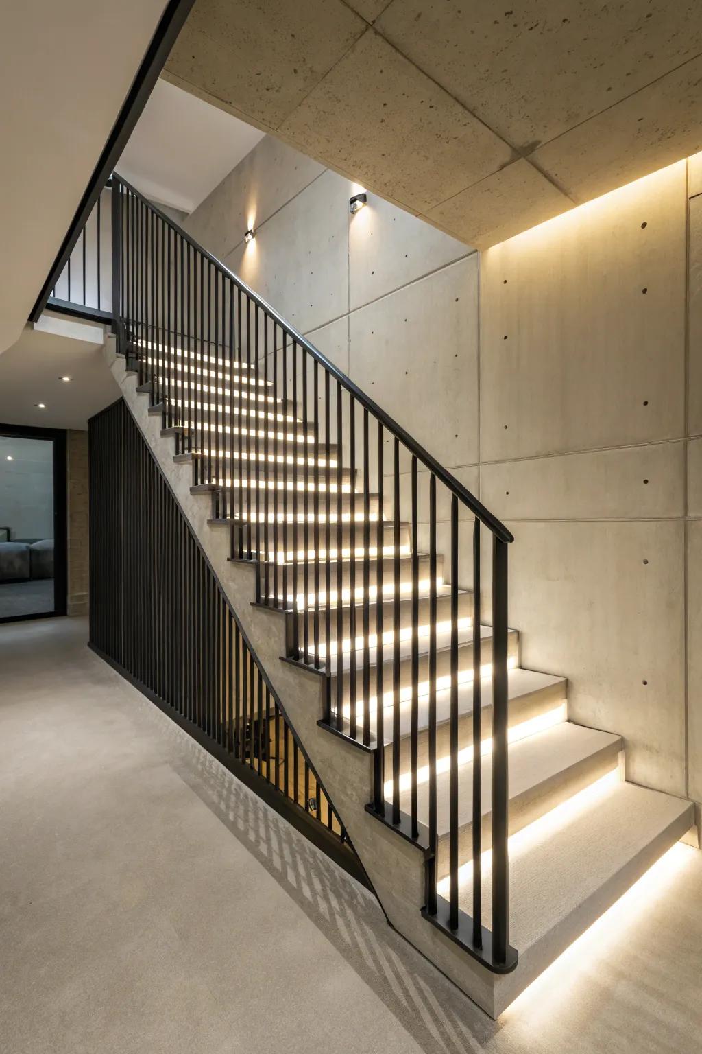 Vertical panels provide a modern and sophisticated aesthetic.