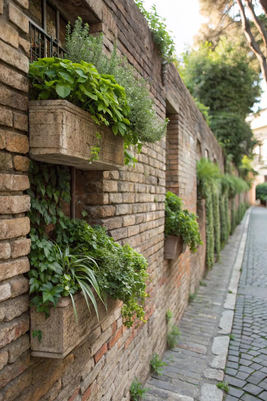 Intermix architecture with the natural realm by employing brick facade container integrations.