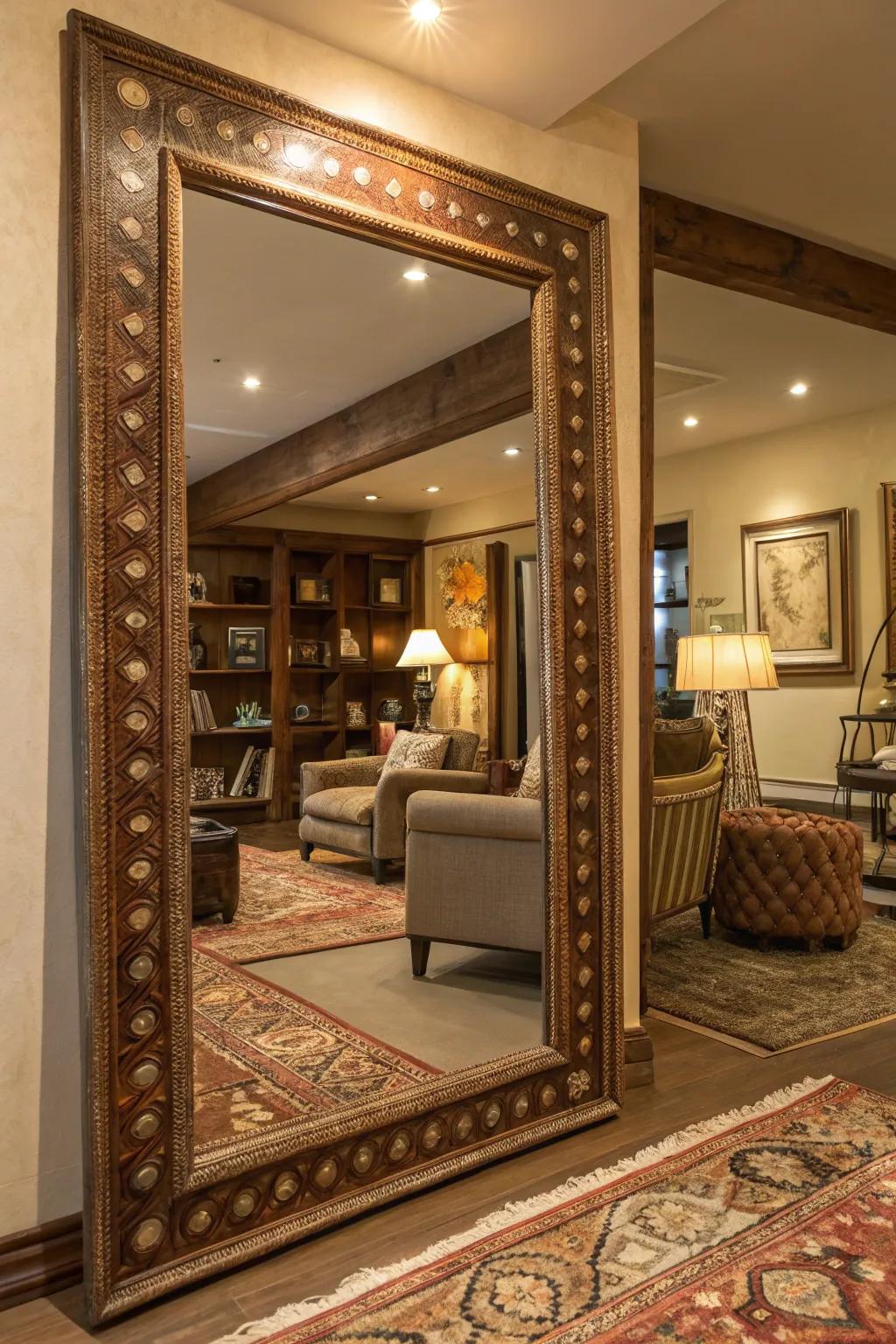 Tiered textures contribute proportion and dimension.