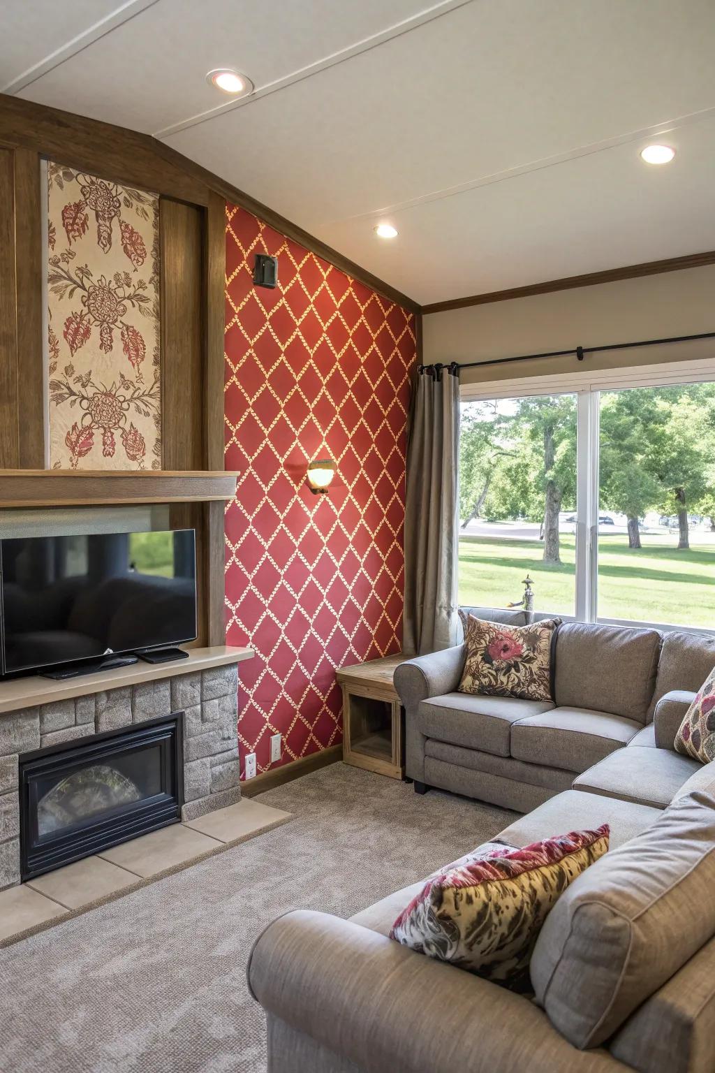 A highlighted wall can introduce character and make a bold statement.