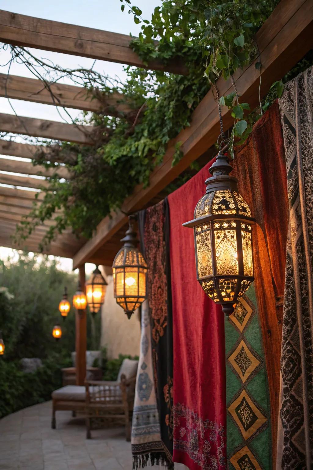 Mediterranean details inject an exotic feel, creating a cozy space.