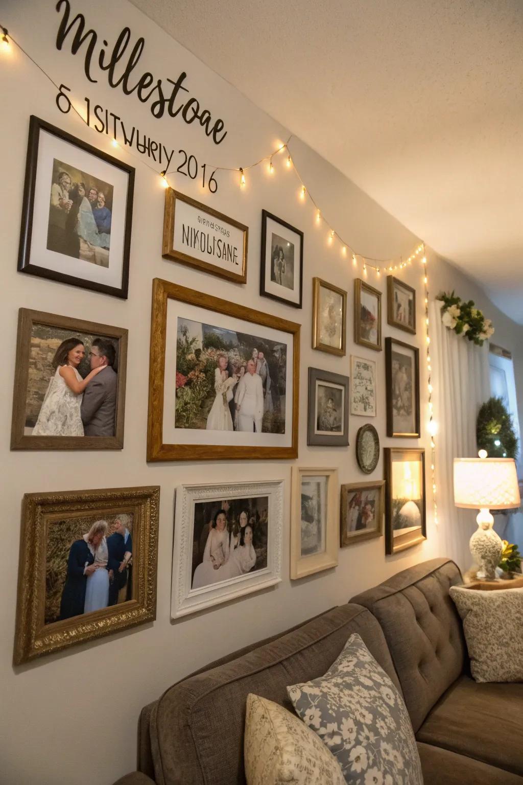 Commemorate life’s significant moments with a dedicated picture display.