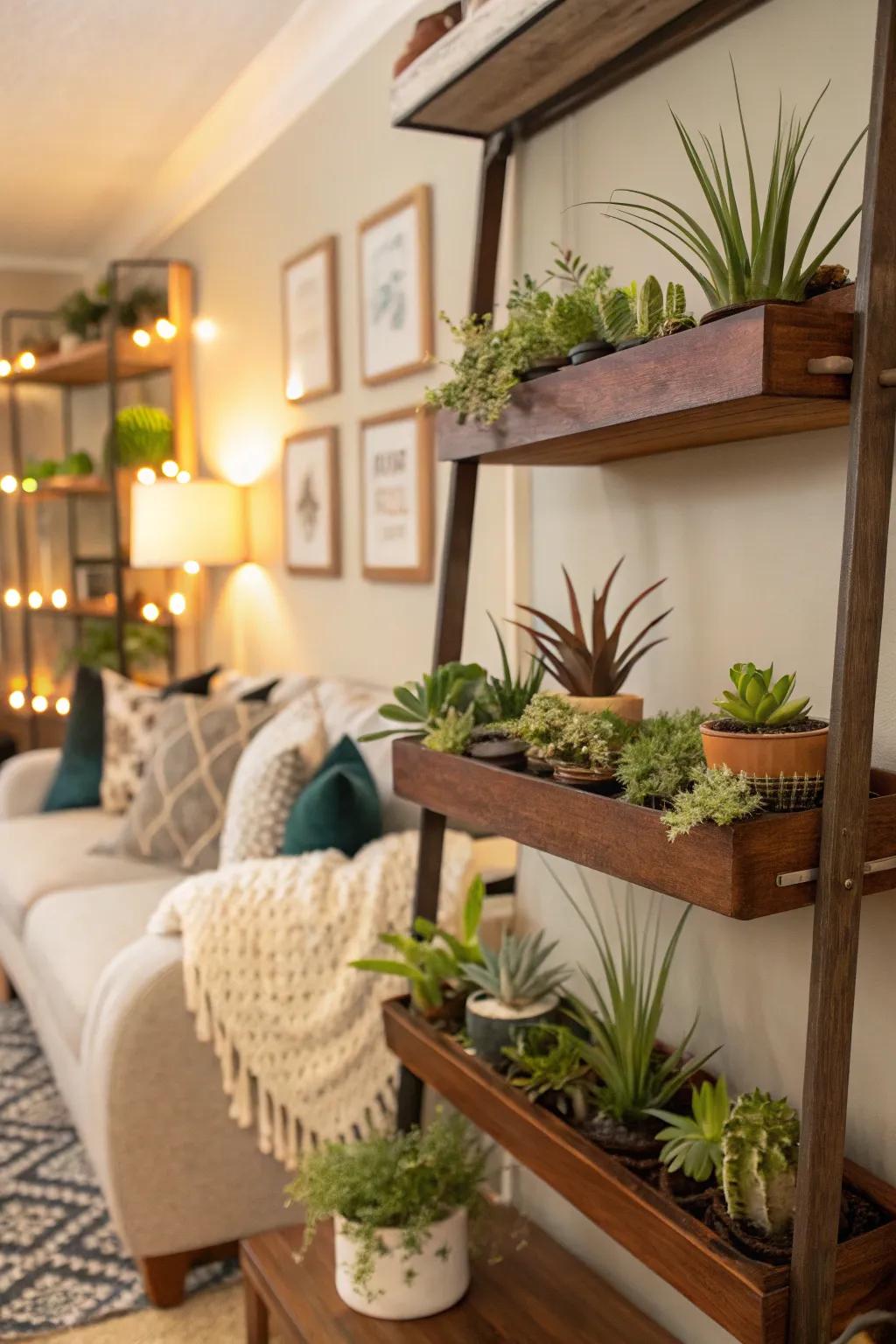 Add dimension to your space with these floating plant displays.