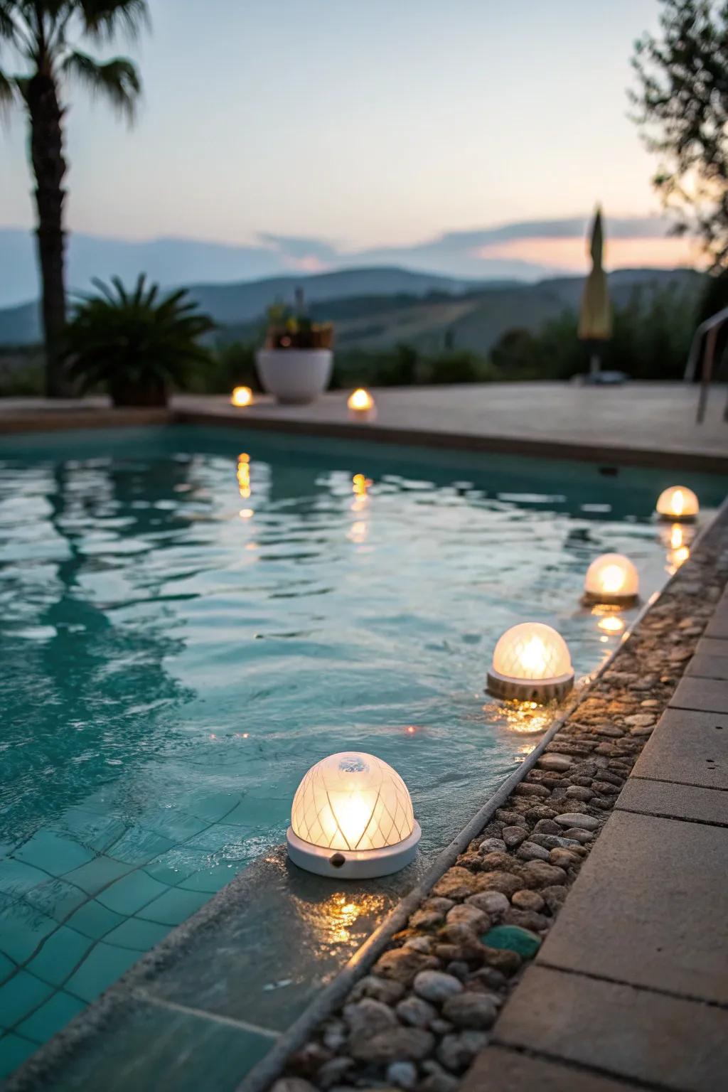 In-pool illumination makes your pool a nighttime celebrity.