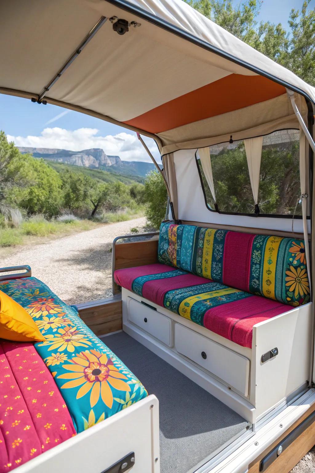 DIY seat covers breathe new life into your camper's seating.