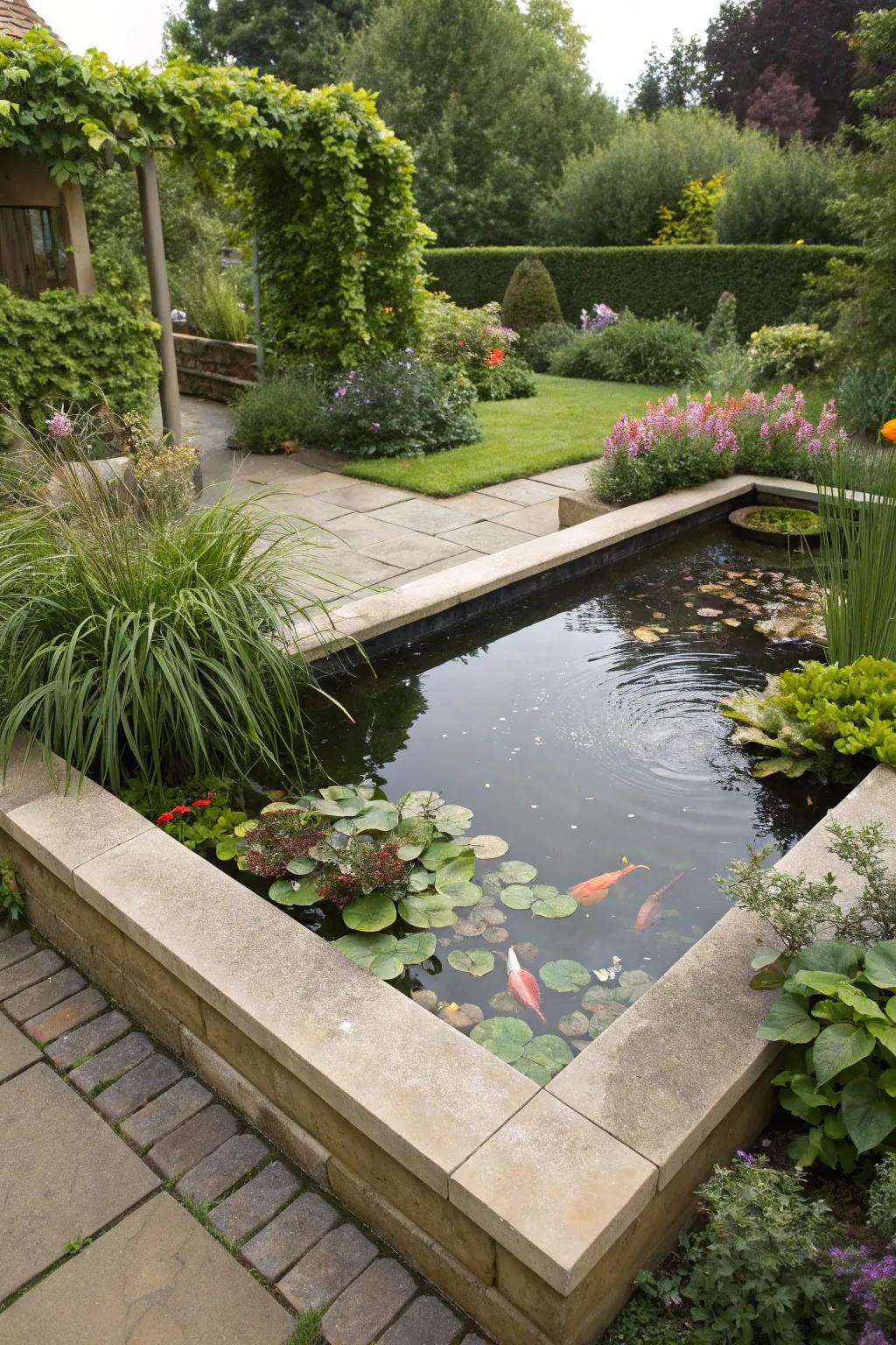 A vibrant corner design.