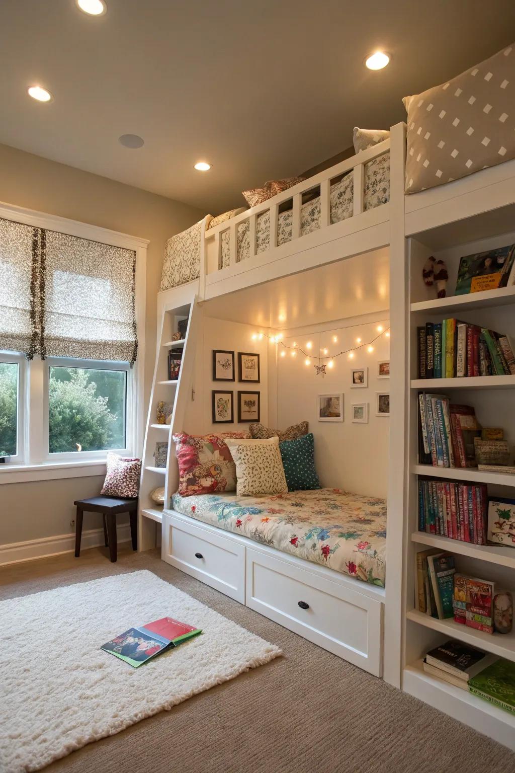 Establish magical hideaways with roller coverings.