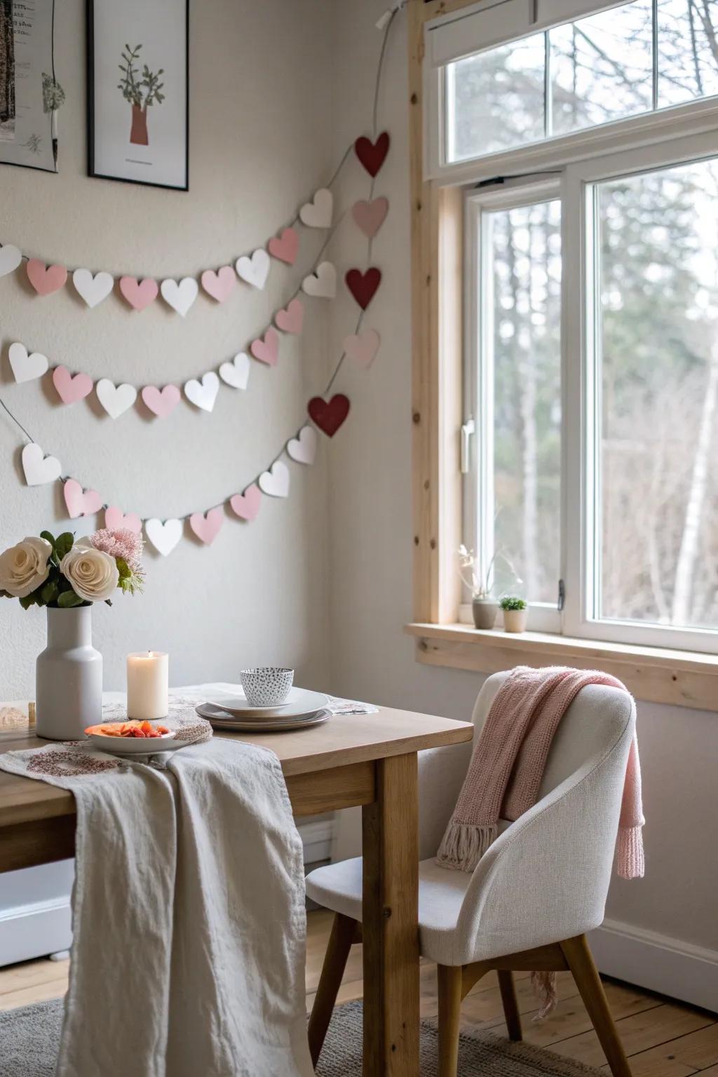 Incorporate a dash of handmade allure with an enchanting affection chain. ❤️ #DIYDecor #HandmadeCharm