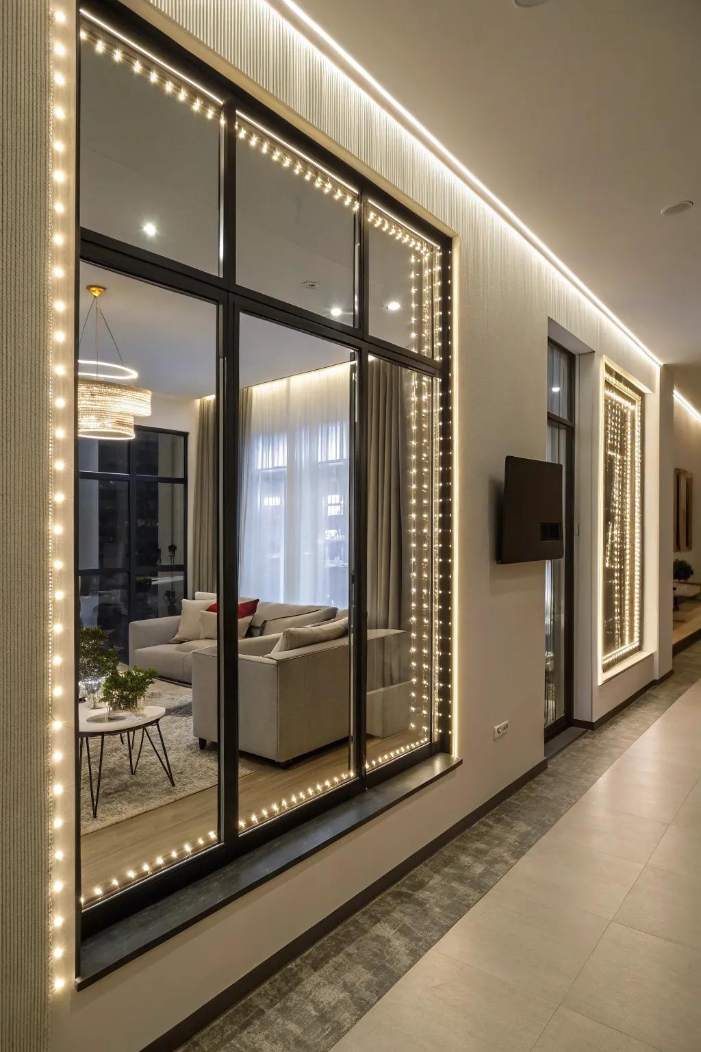 Give your windows a modern enhancement with optical strands.