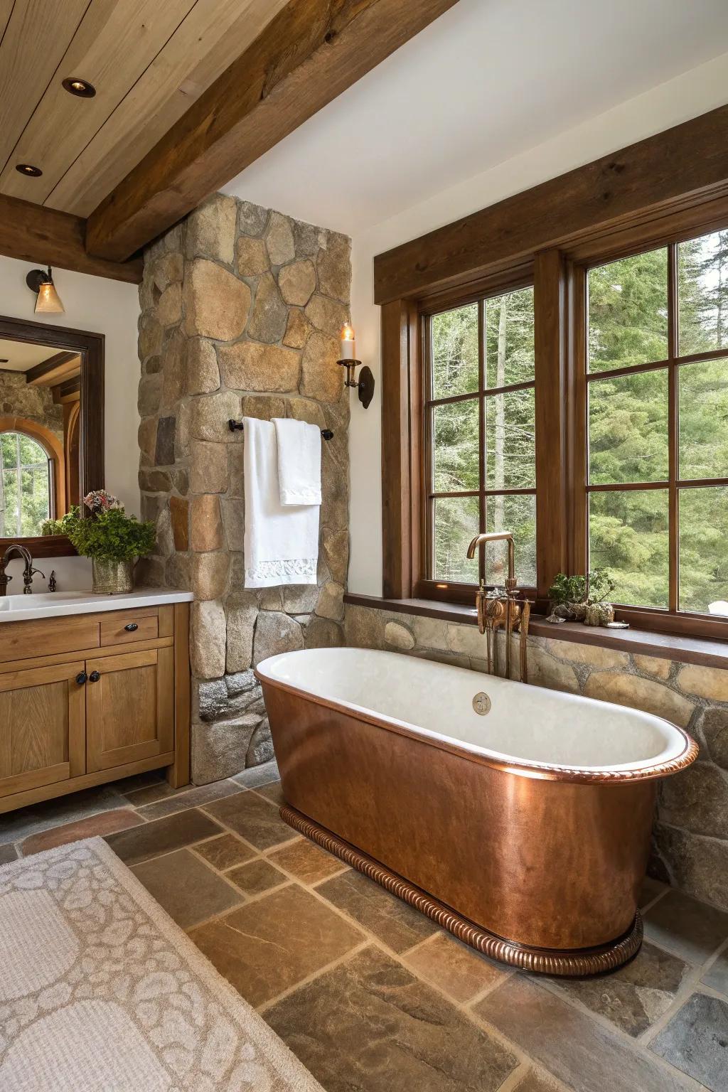 Copper panels are a great way to give your tub a boost.