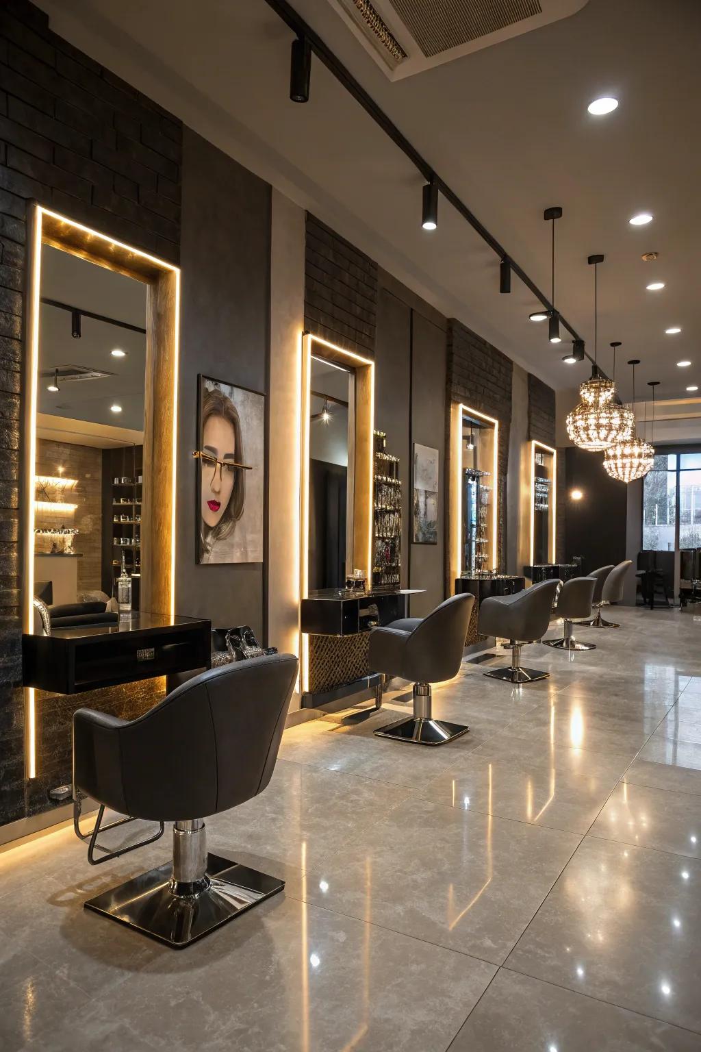 Highlight lighting enhancing drama and accentuating features.