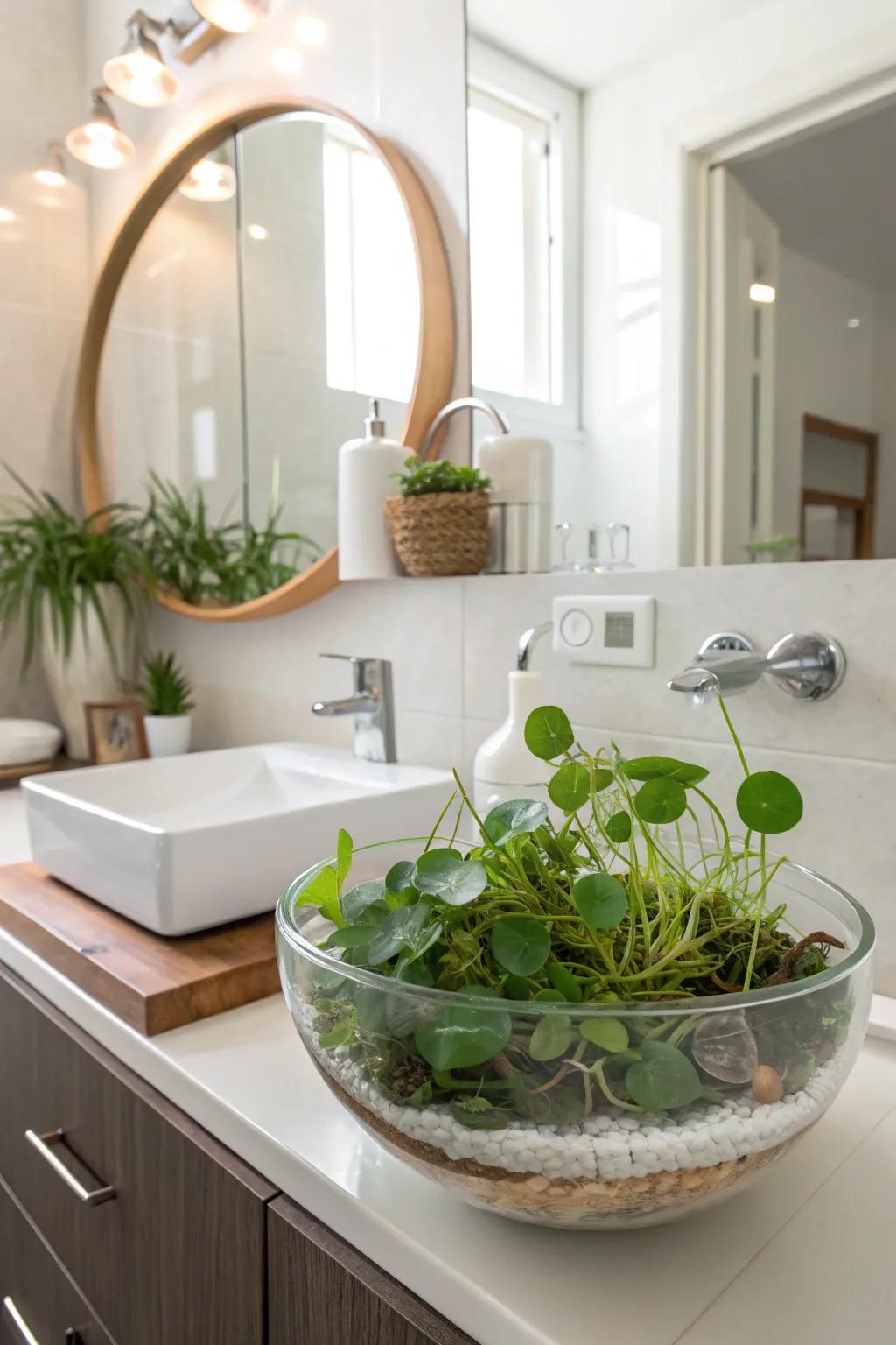 Drifting aquatic botanicals proffer a serene and unparalleled nuance.