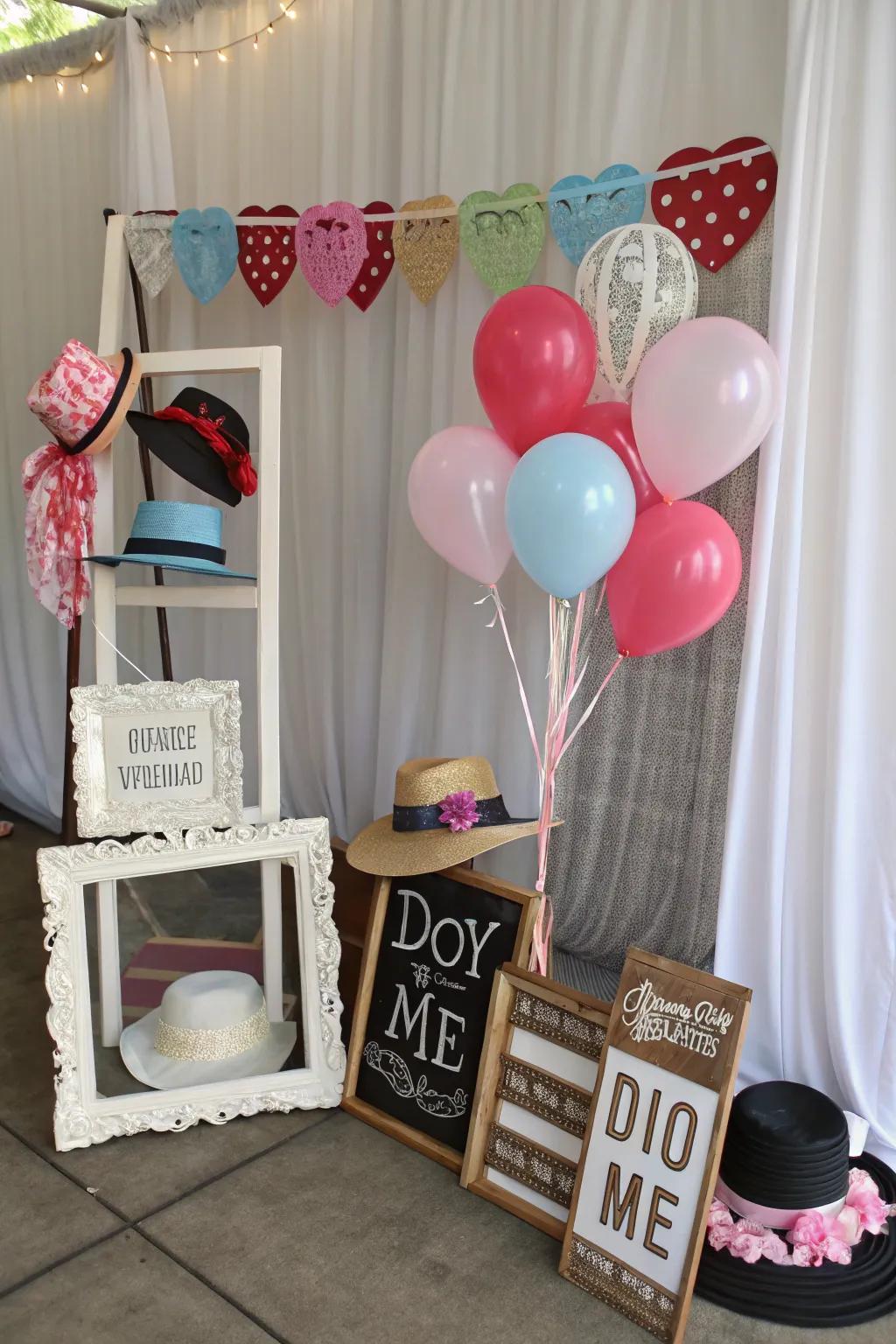 A do-it-yourself image kiosk adds fun and personal touch to the wedding.