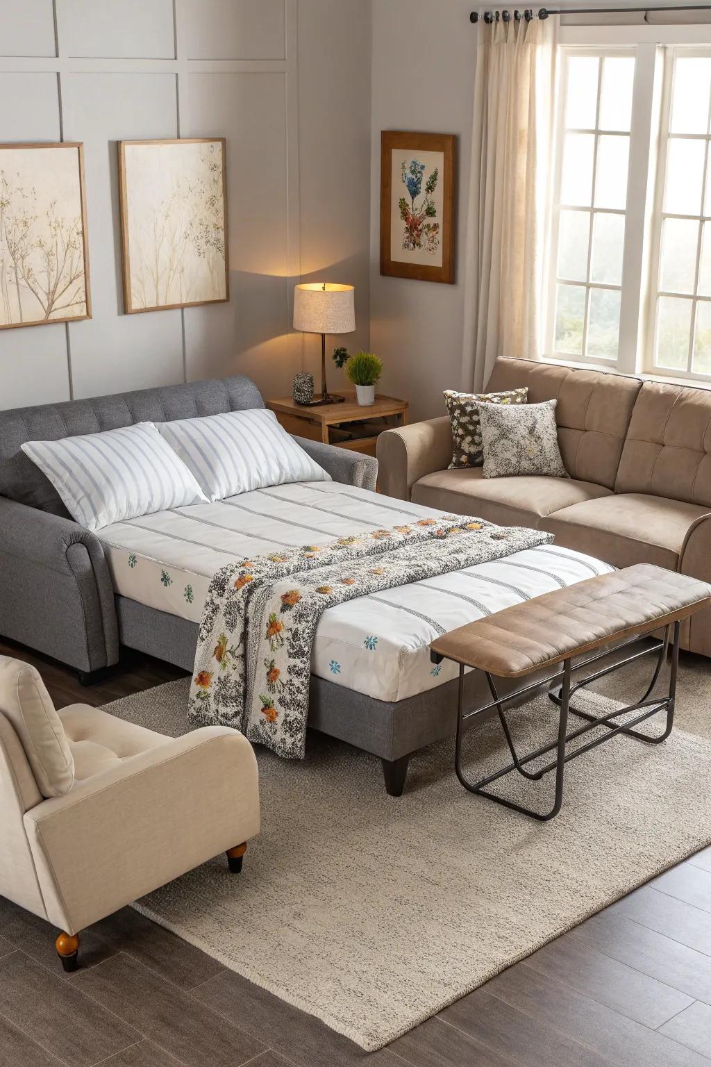 Your needs are easily met with a flexible layout.