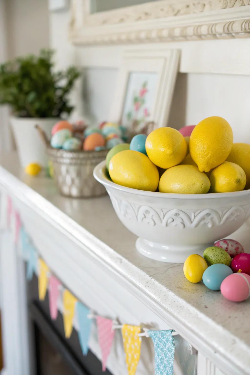 Seasonal produce delivers a natural and revitalizing color accent.