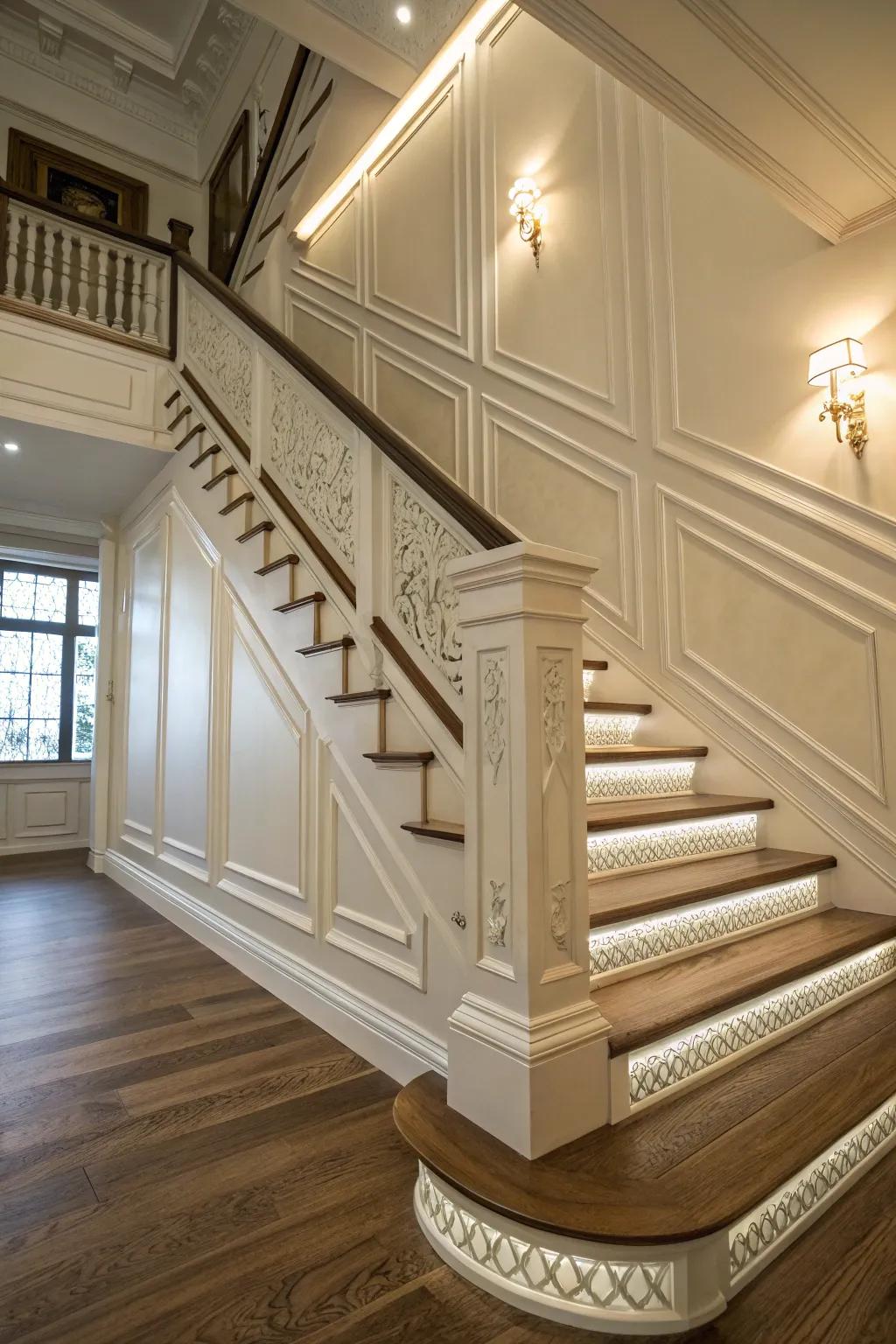 Highlight trim enriches architectural features beautifully.