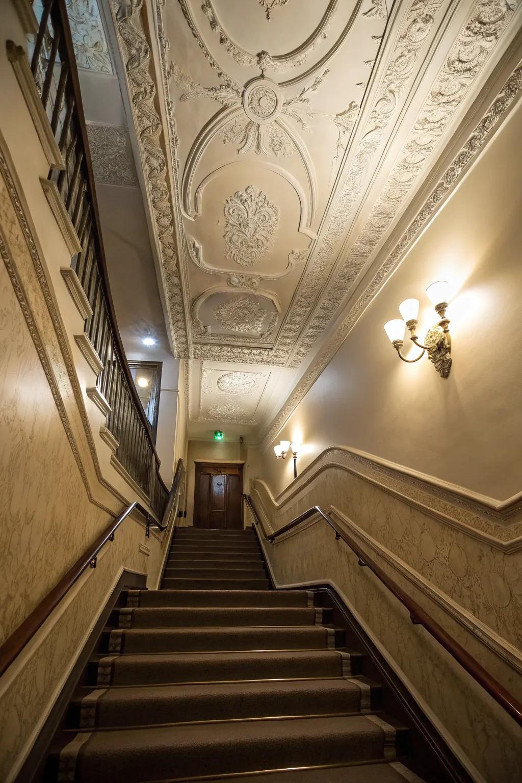 Creative ceiling trims add a degree of refinement.