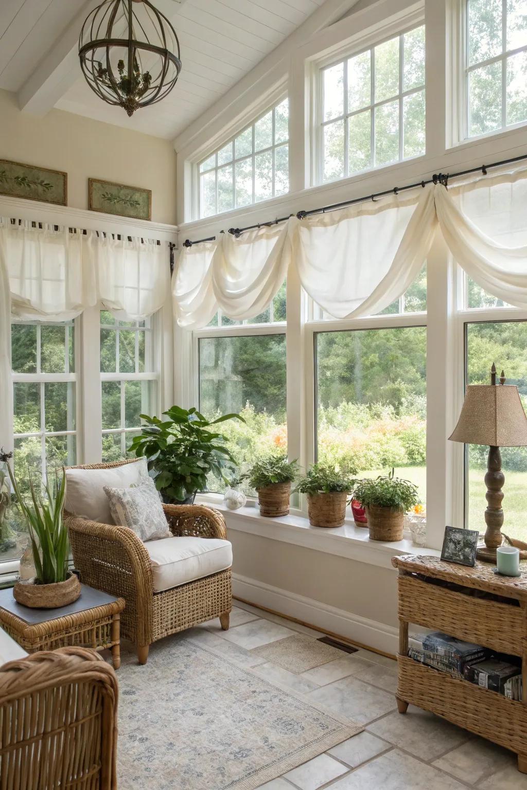 Window decor offer style at a budget.