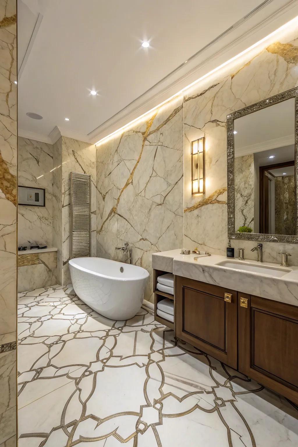 Lift your space through the luxury of stone finishes.