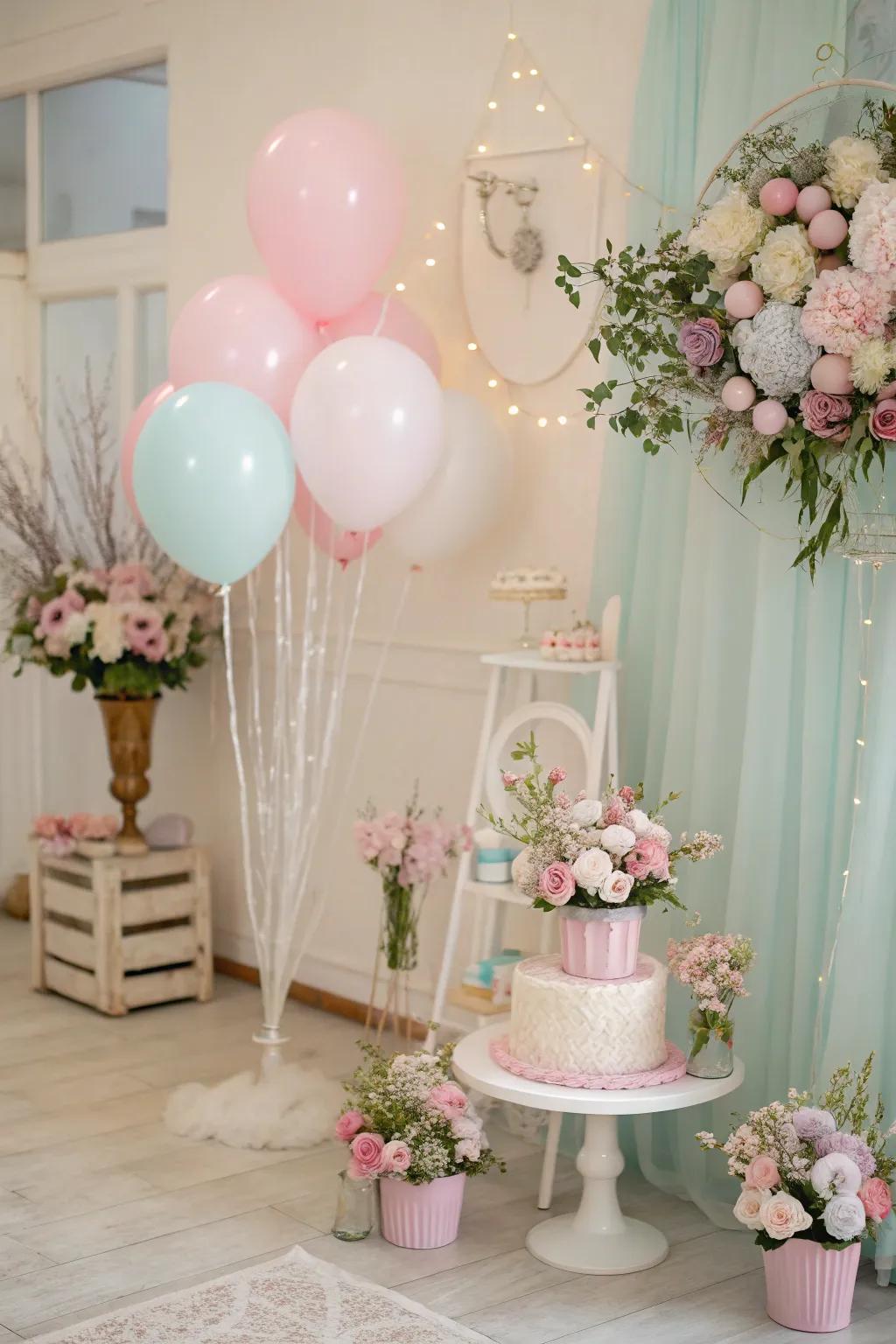 Fashion a serene light-shade wonderland using gentle shades and elegant decor.