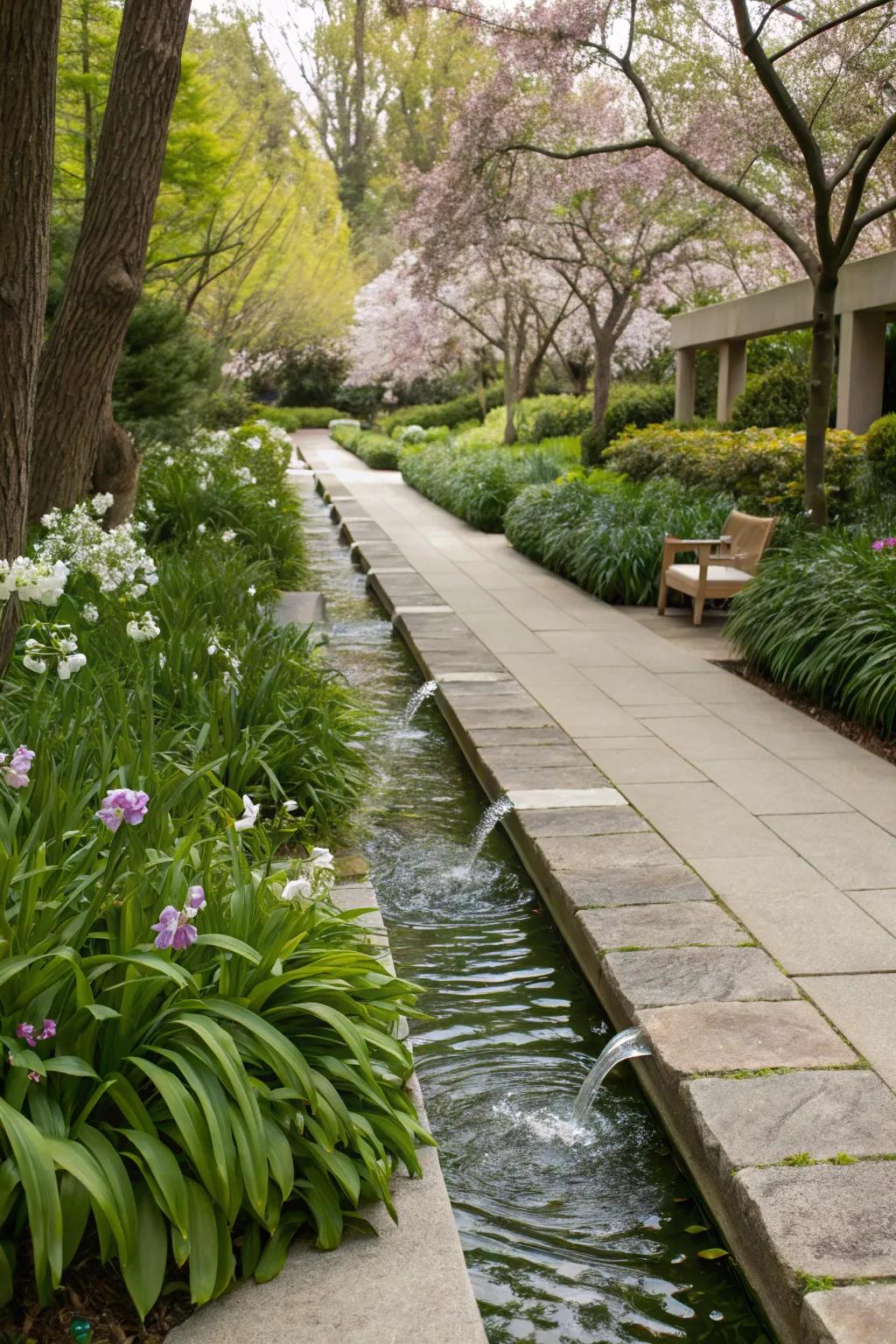 Pathway water elements guide with soothing sounds.