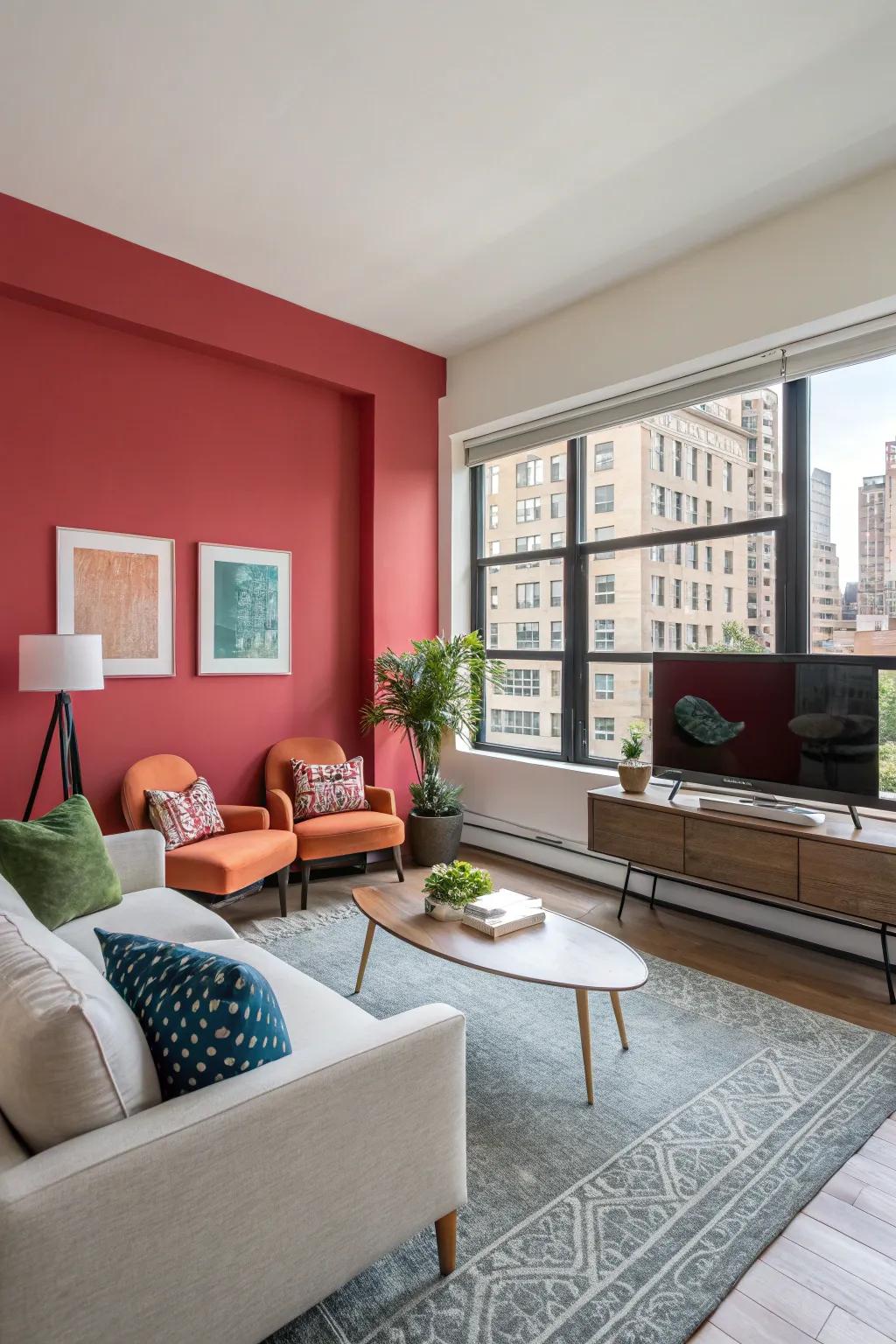 Accent walls enrich drama and visual intrigue.