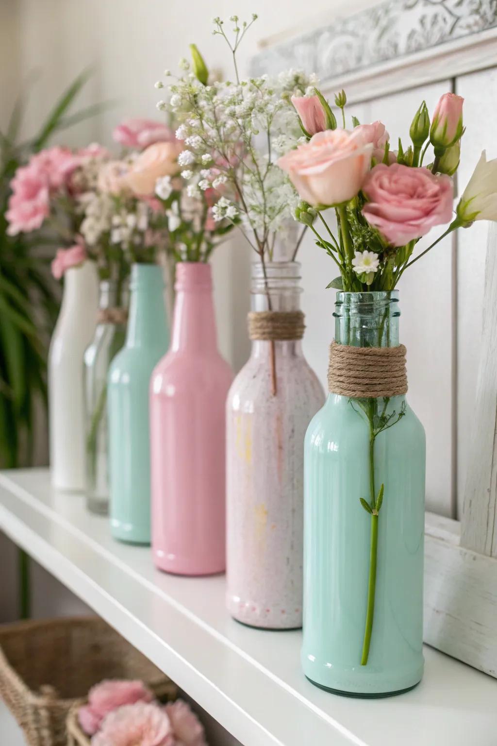 Create whimsical decor with love potion vessels that convey a touch of magic.