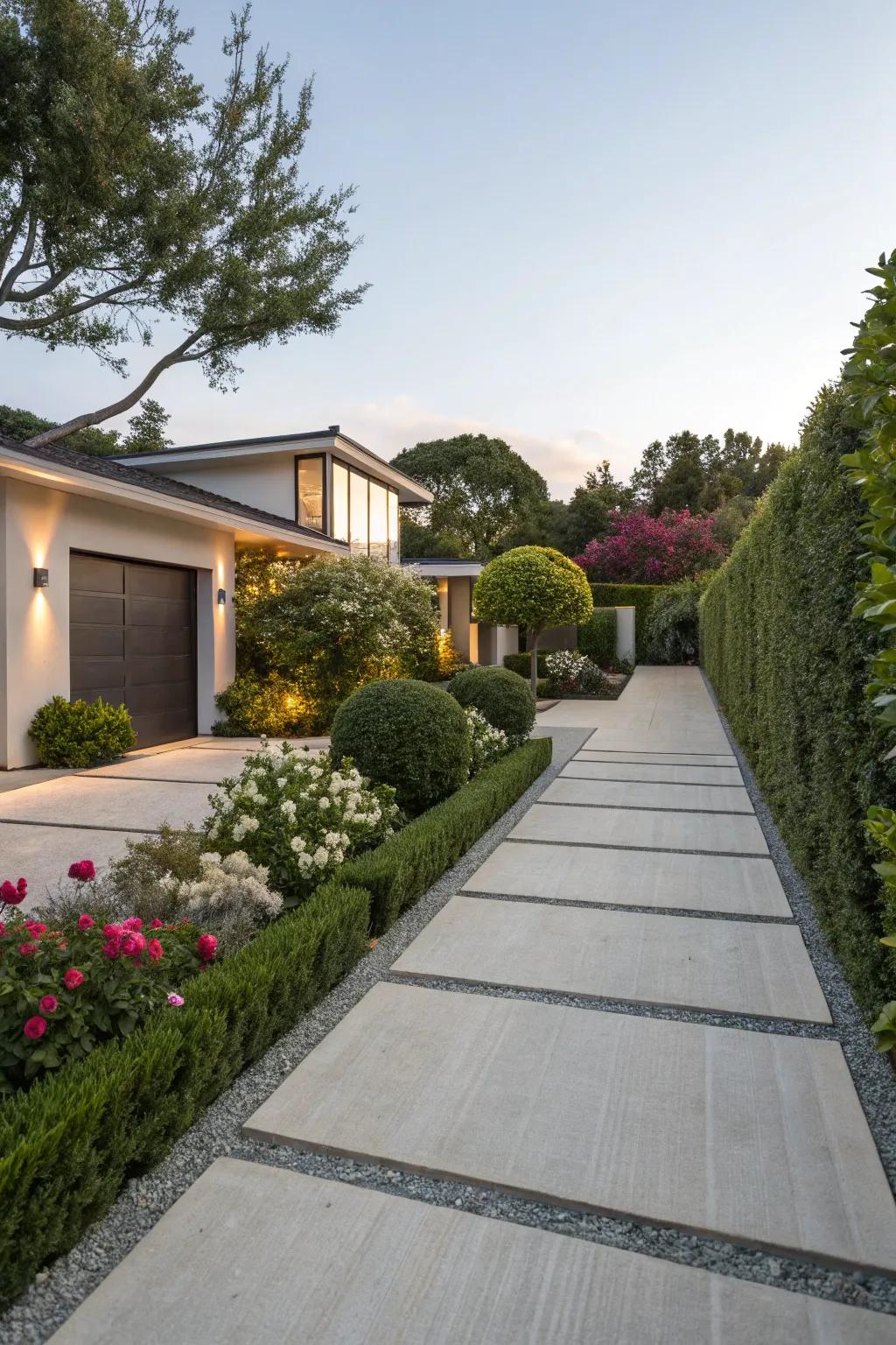 Asymmetrical designs offer a fresh and contemporary approach.