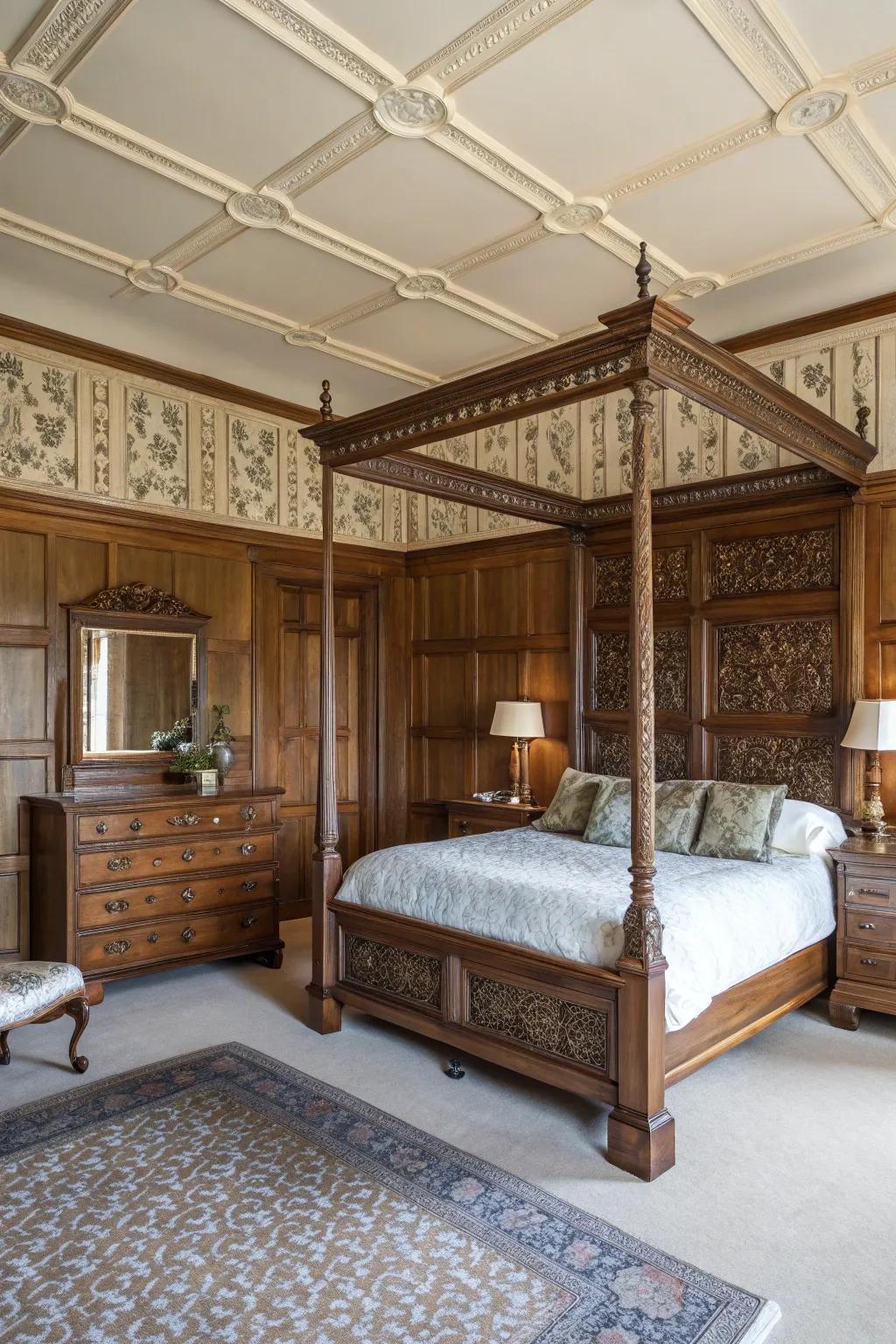 Classic-inspired paneling exudes enduring elegance.