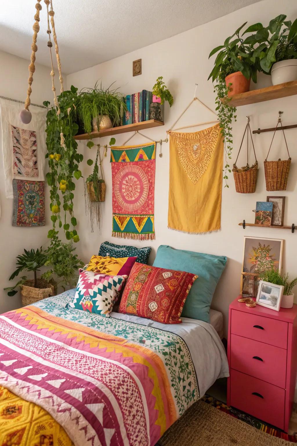 Free Spirited wall pockets introduce whimsy and color to any space.