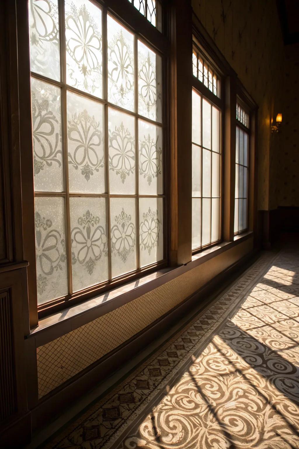 Enhance privacy and style with decorative window films.