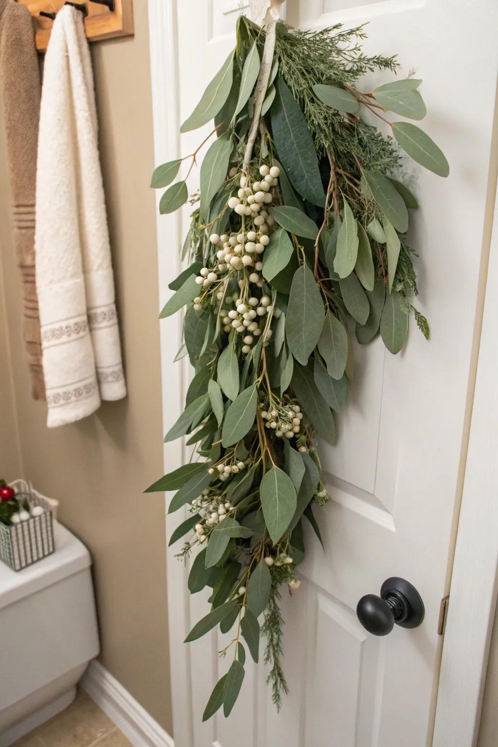 Eucalyptus adds a fresh and calming scent.