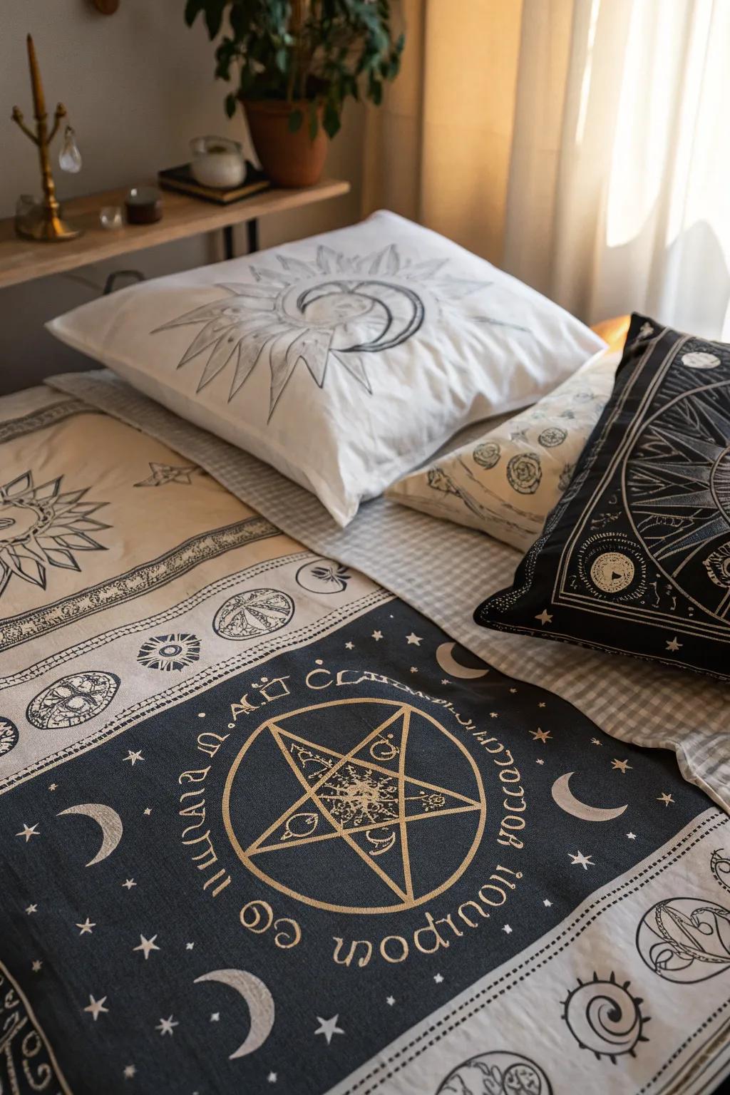 Witchy fabrics inject layers of mystery and elegance.