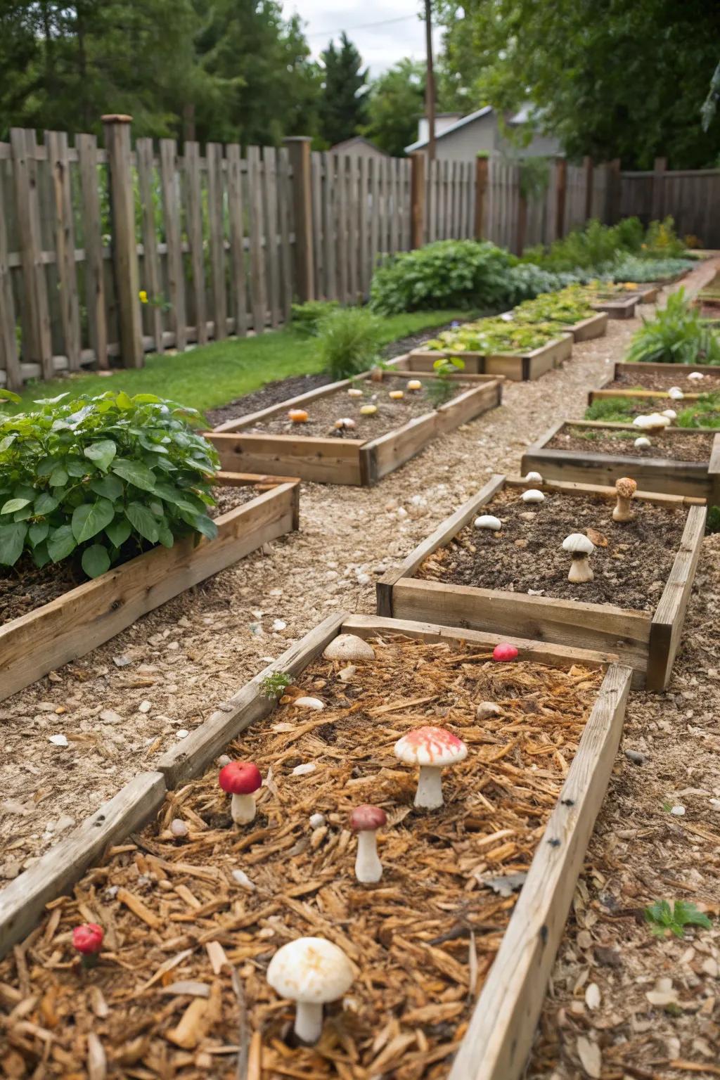 Timber fragments establish an optimal setting for cultivating fungi.