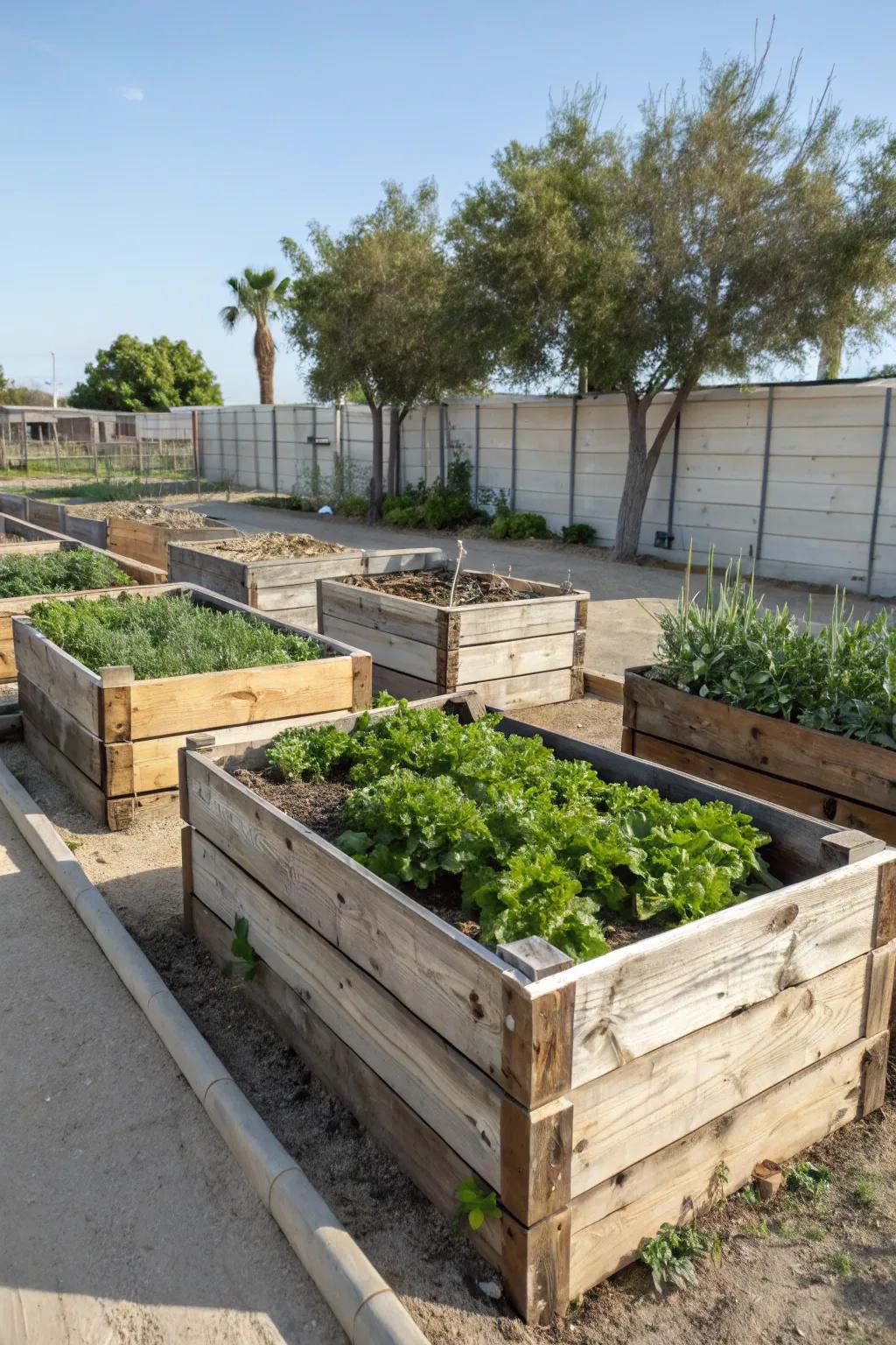 Modular layouts present unlimited garden prospects.