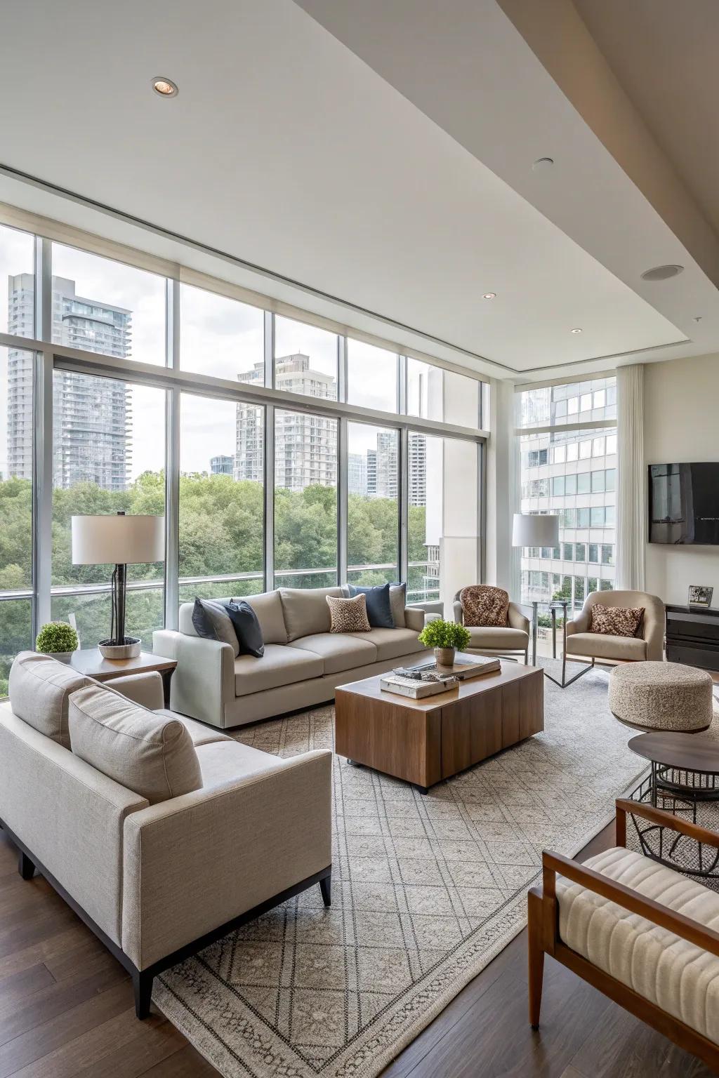 Adaptable arrangements make spaces suitable for various needs.