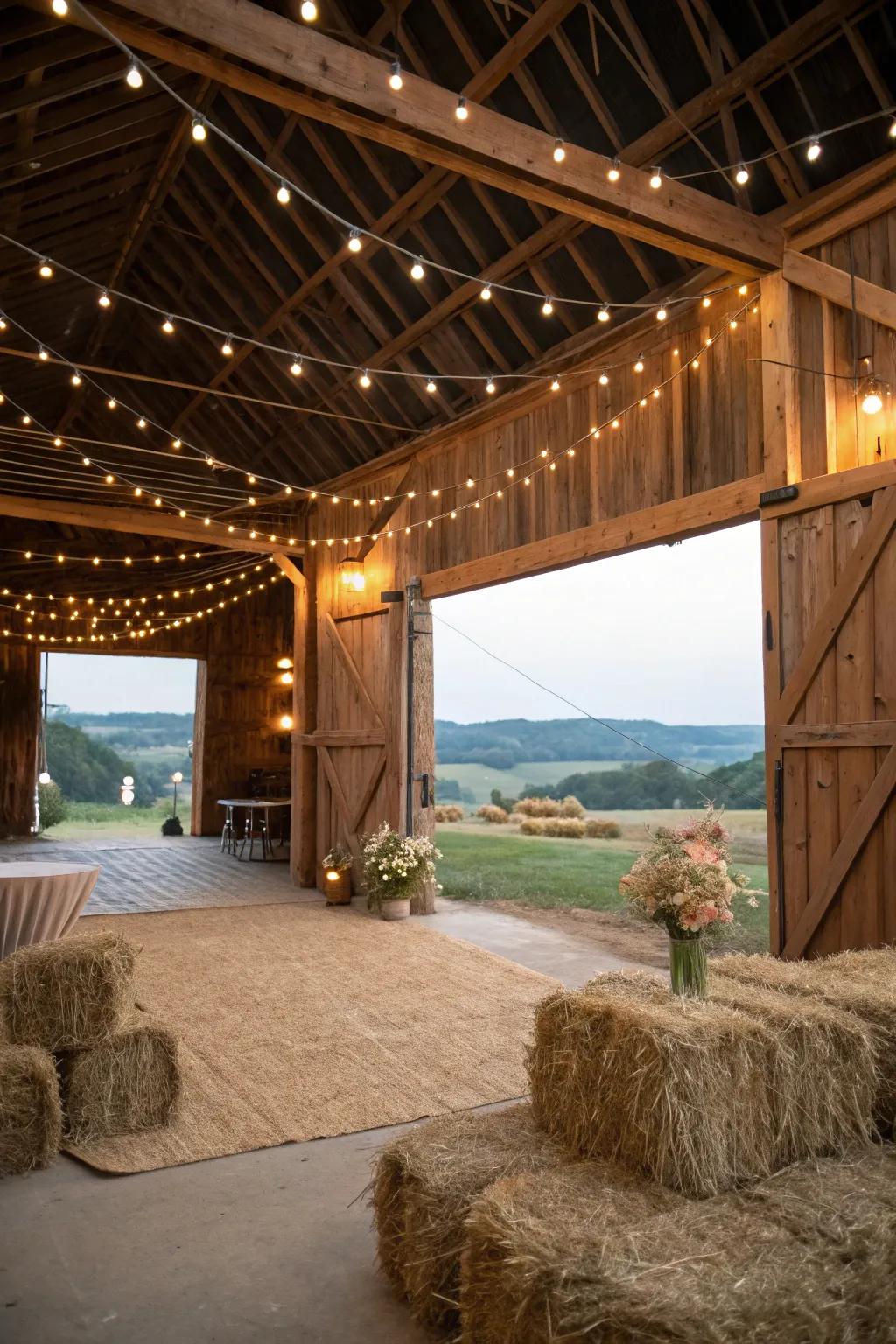 Celebrate in country style with an enchanting barn social.