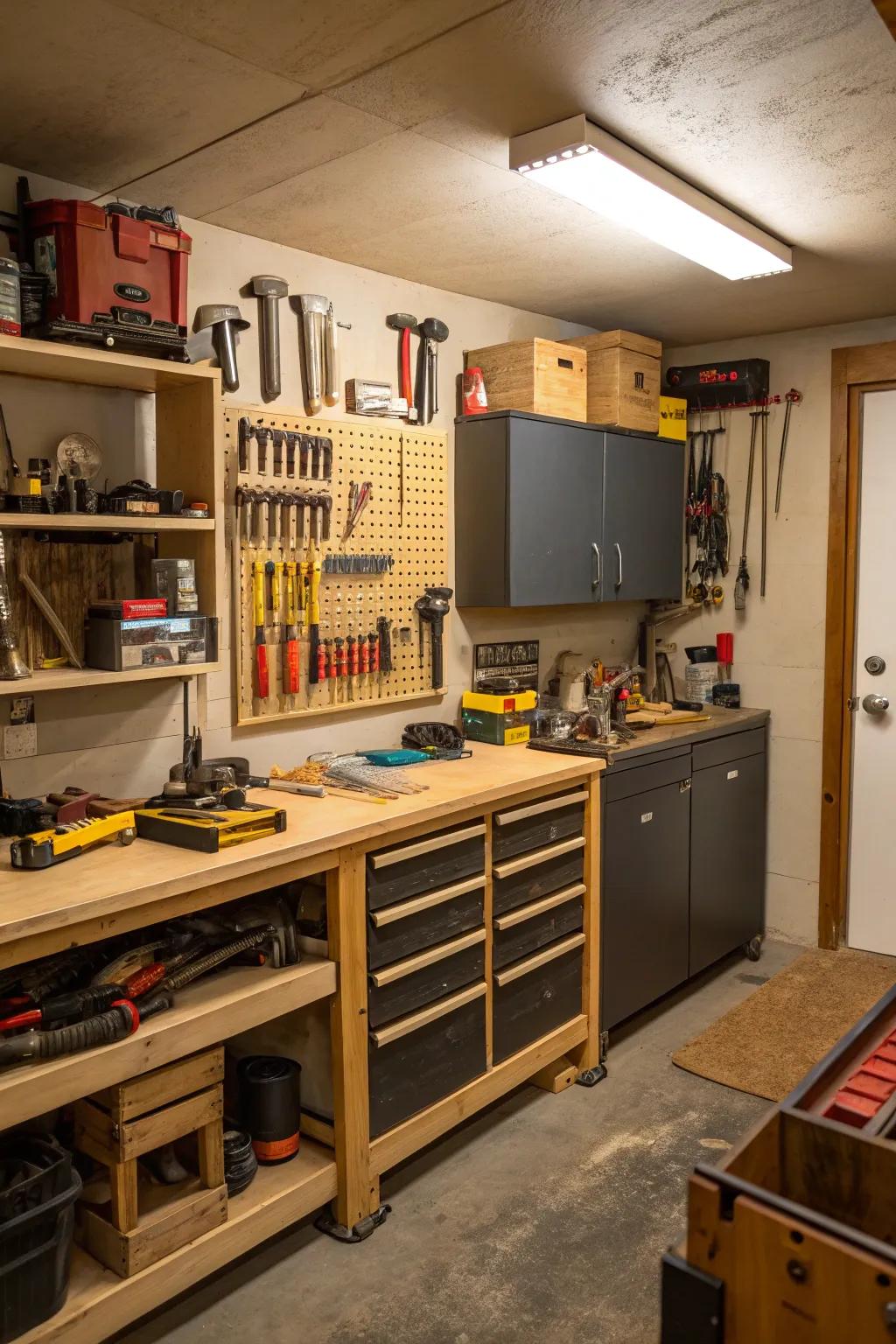 Pursue your crafts in a dedicated space.