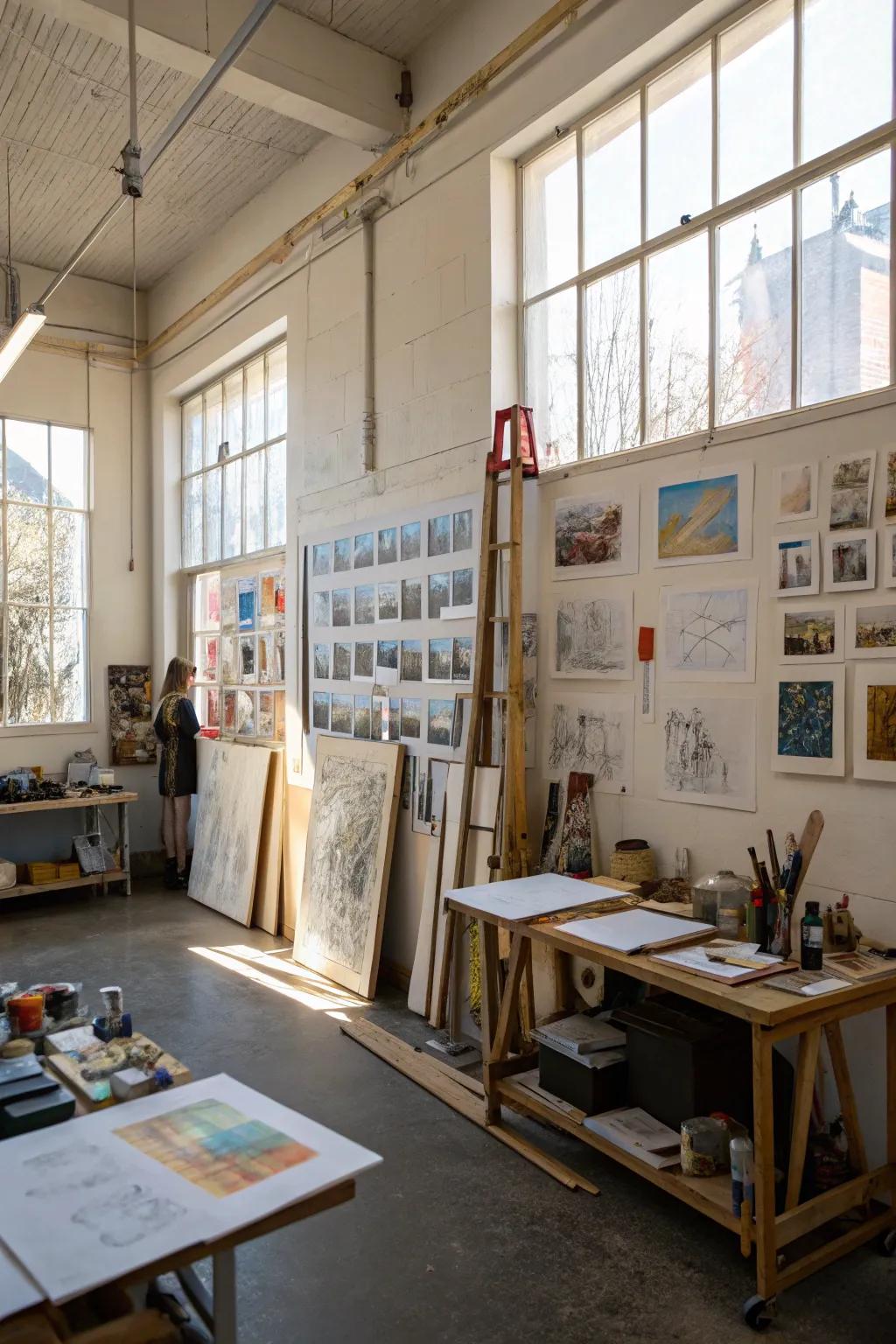 A gallery of your developing art.