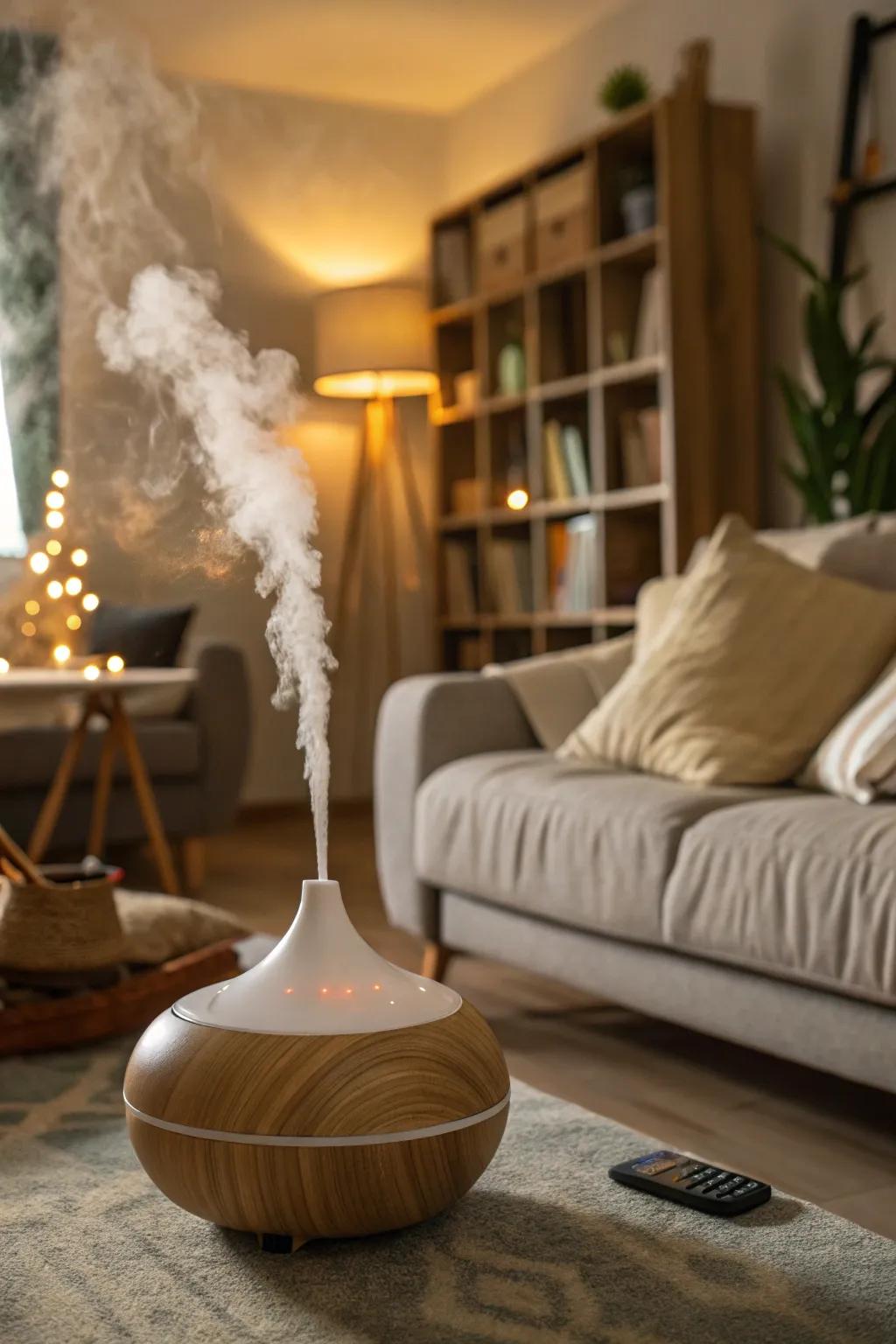 Aromatherapy elevates the mood with calming scents.